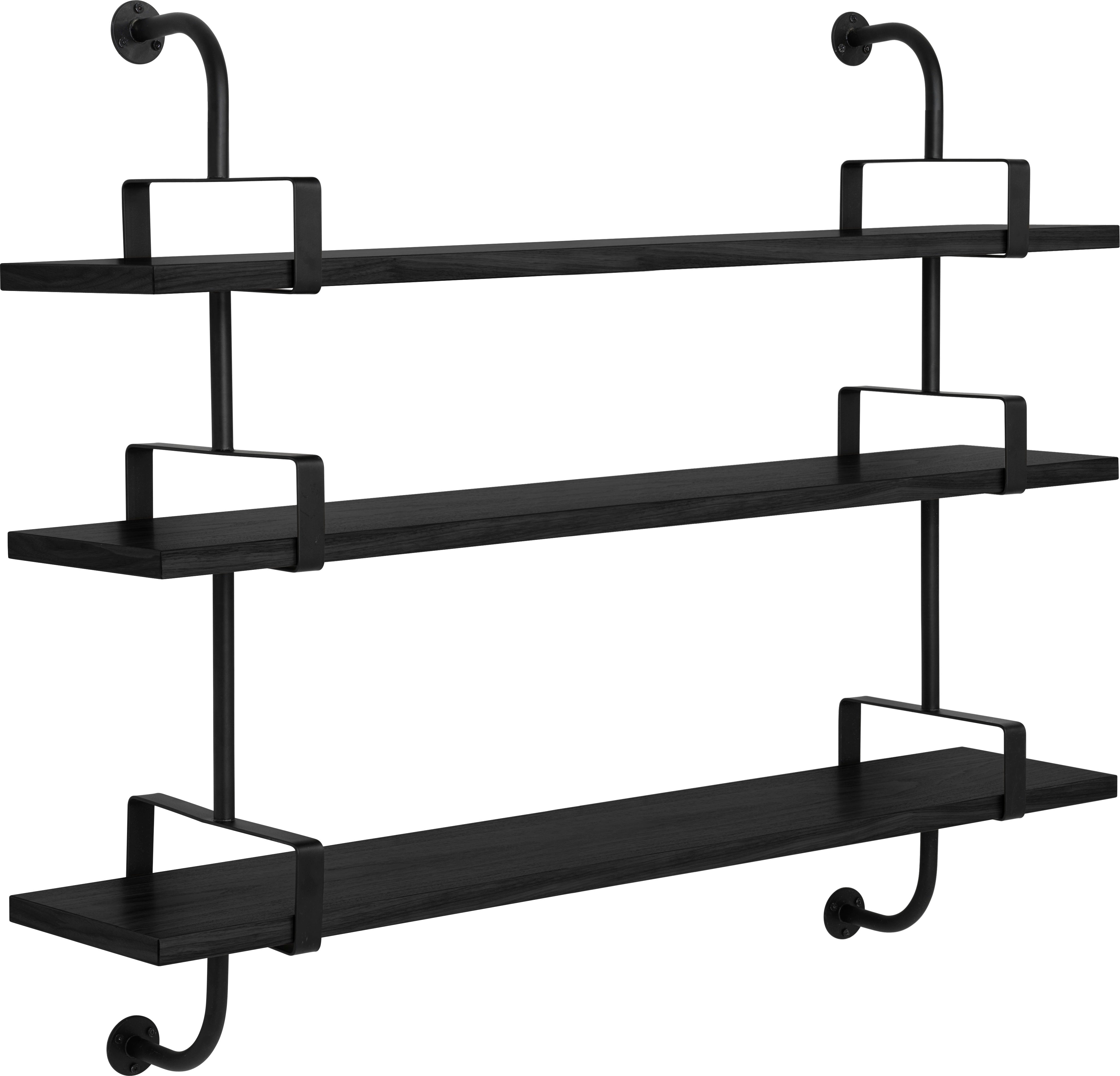 DEMON shelf black ash wood