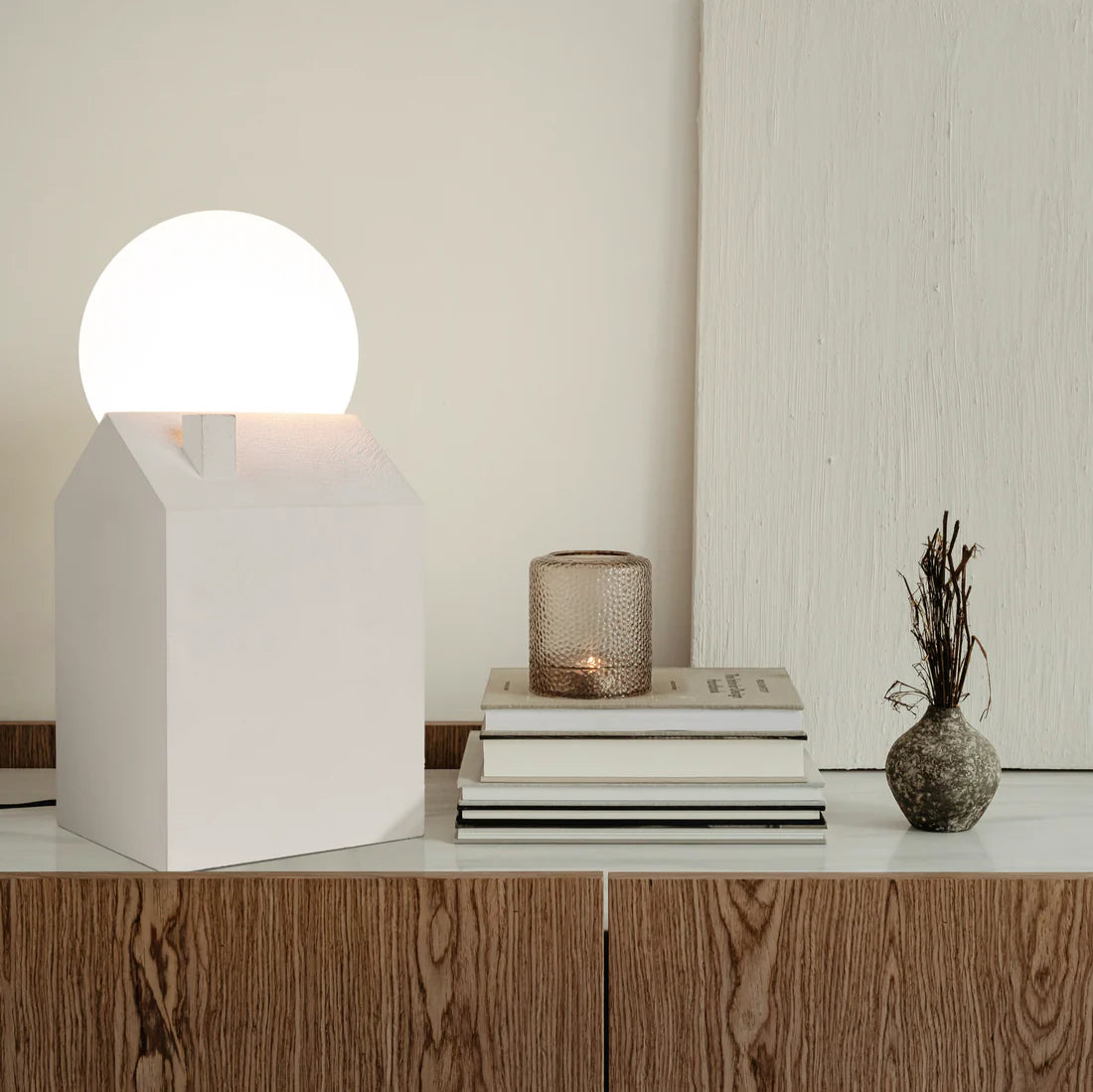 Lampa stołowa DREAMLIKE biały beton