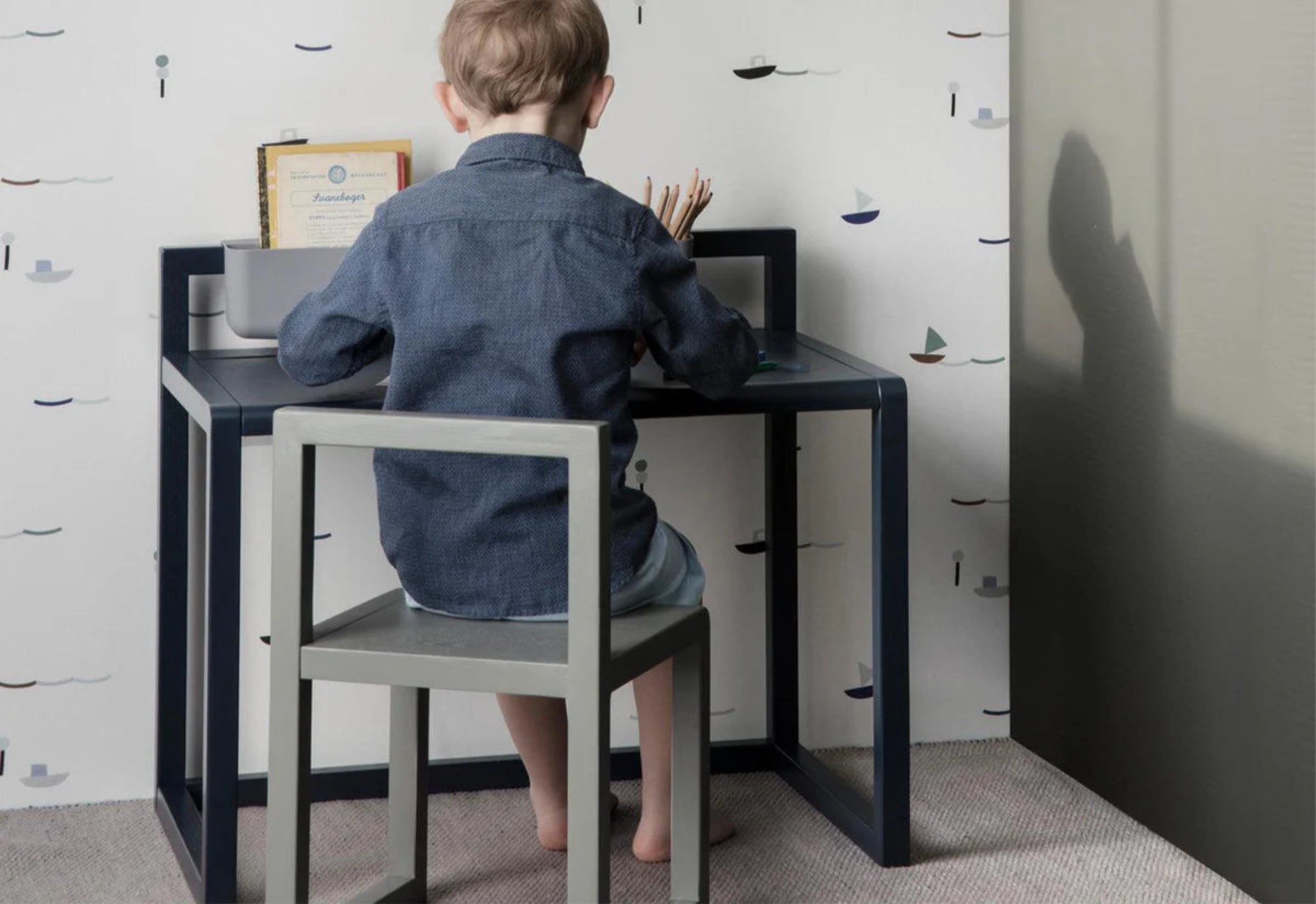 Biurko dziecięce LITTLE ARCHITECT ciemnoniebieski