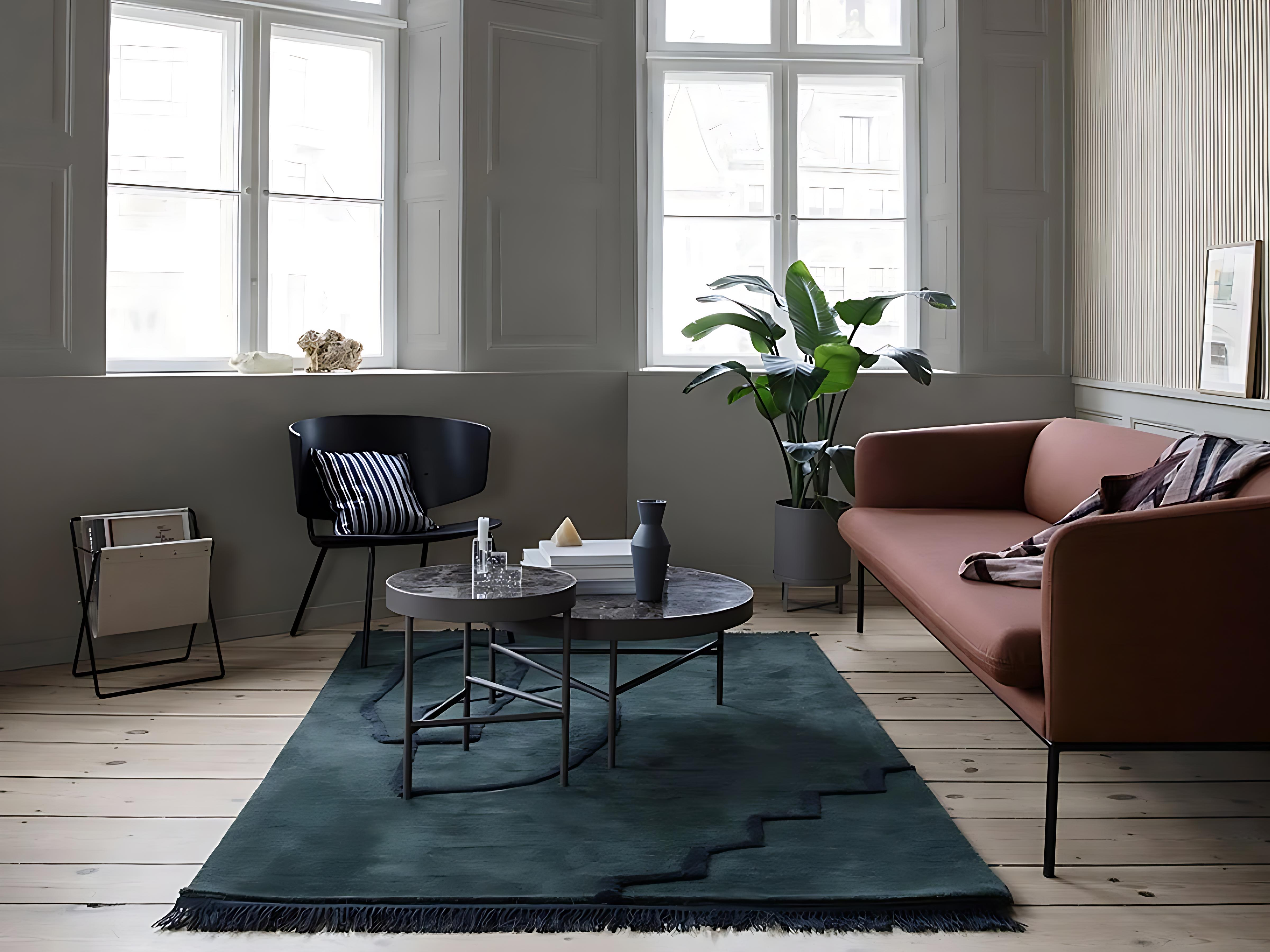 Stolik boczny MARBLE TABLE czarny marmur