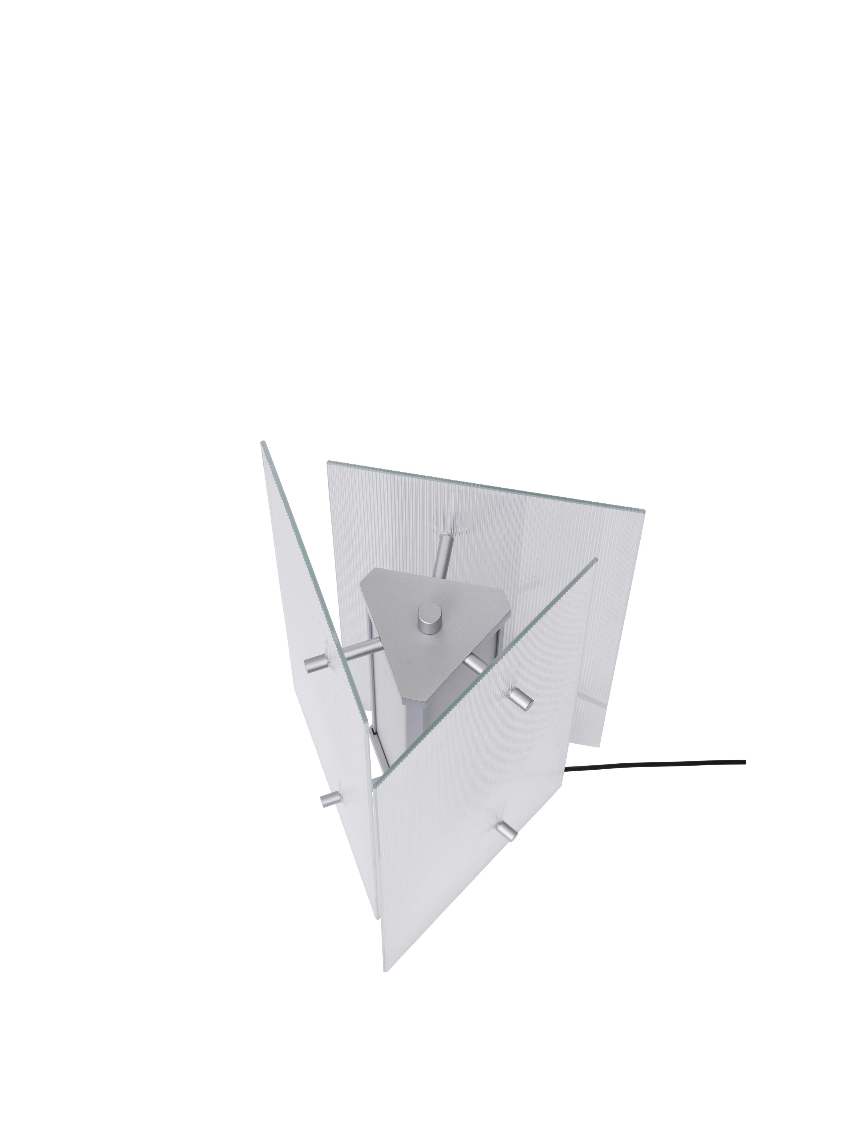 Lampa stołowa OESTE szkło ryflowane