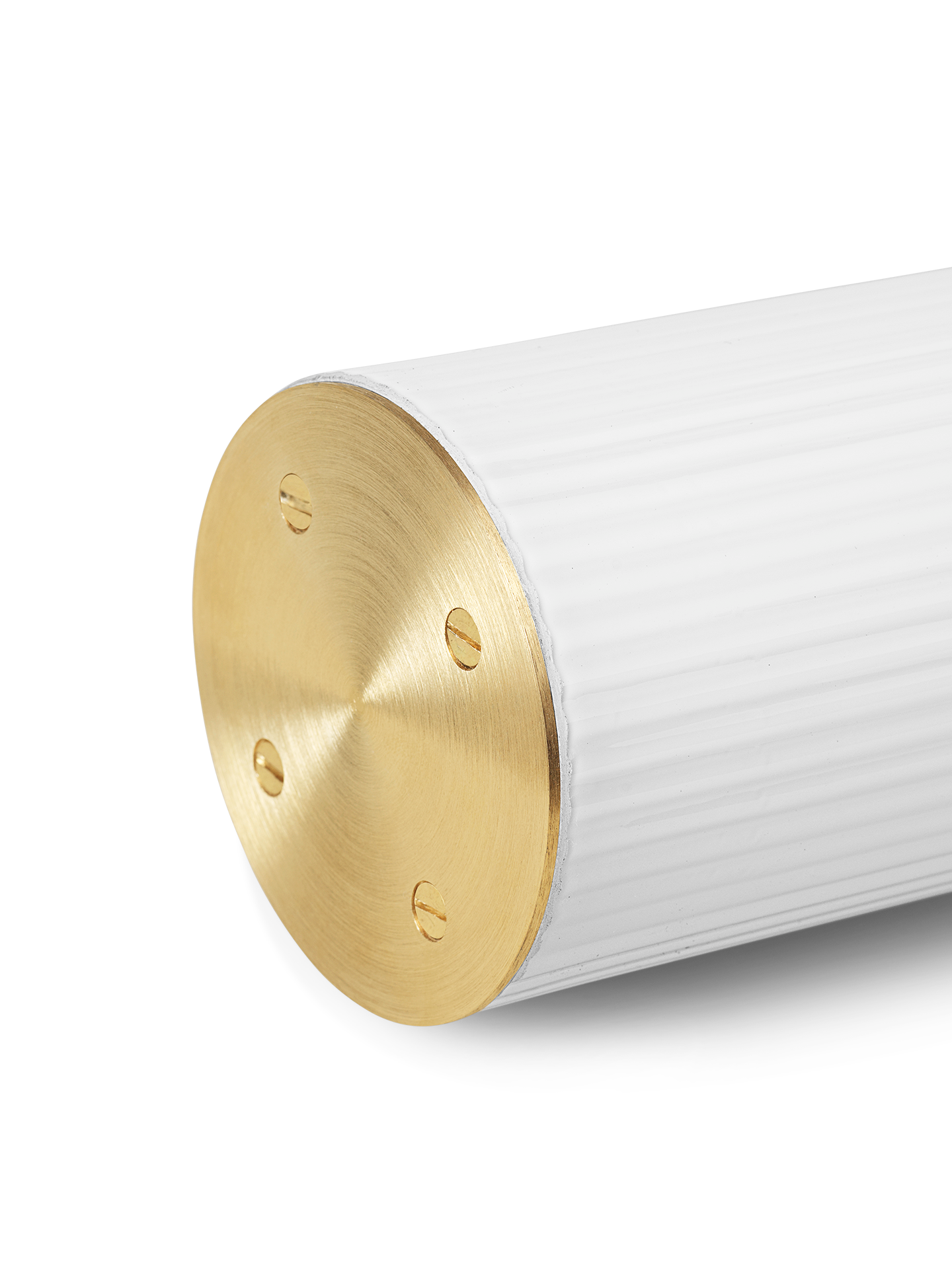 Lampa wisząca VUELTA biały z mosiężnym wykończeniem