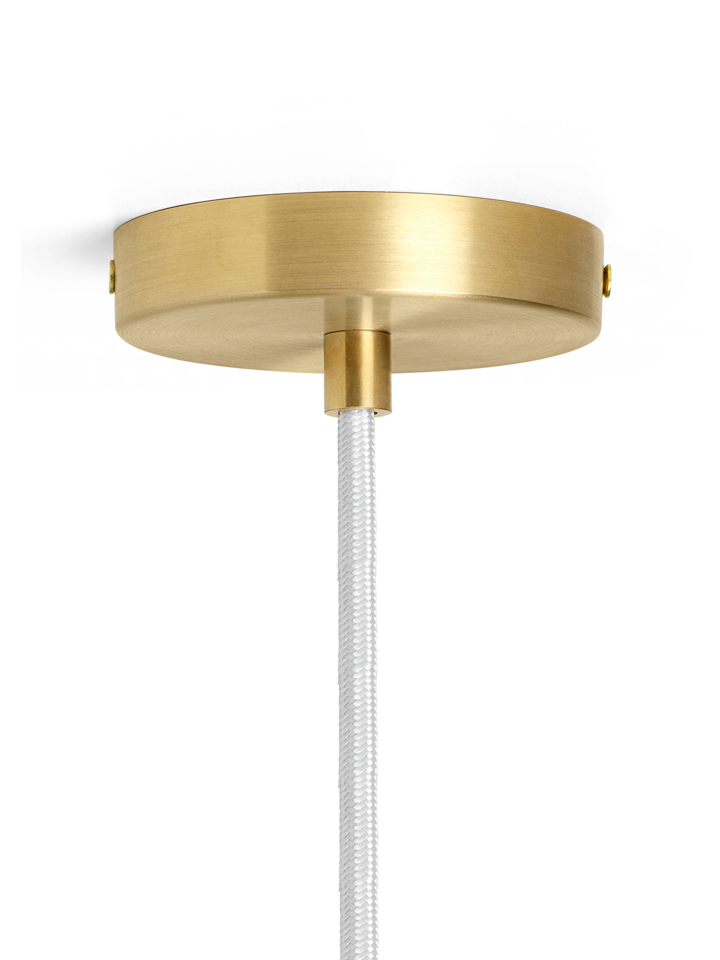Lampa wisząca VUELTA biały z mosiężnym wykończeniem