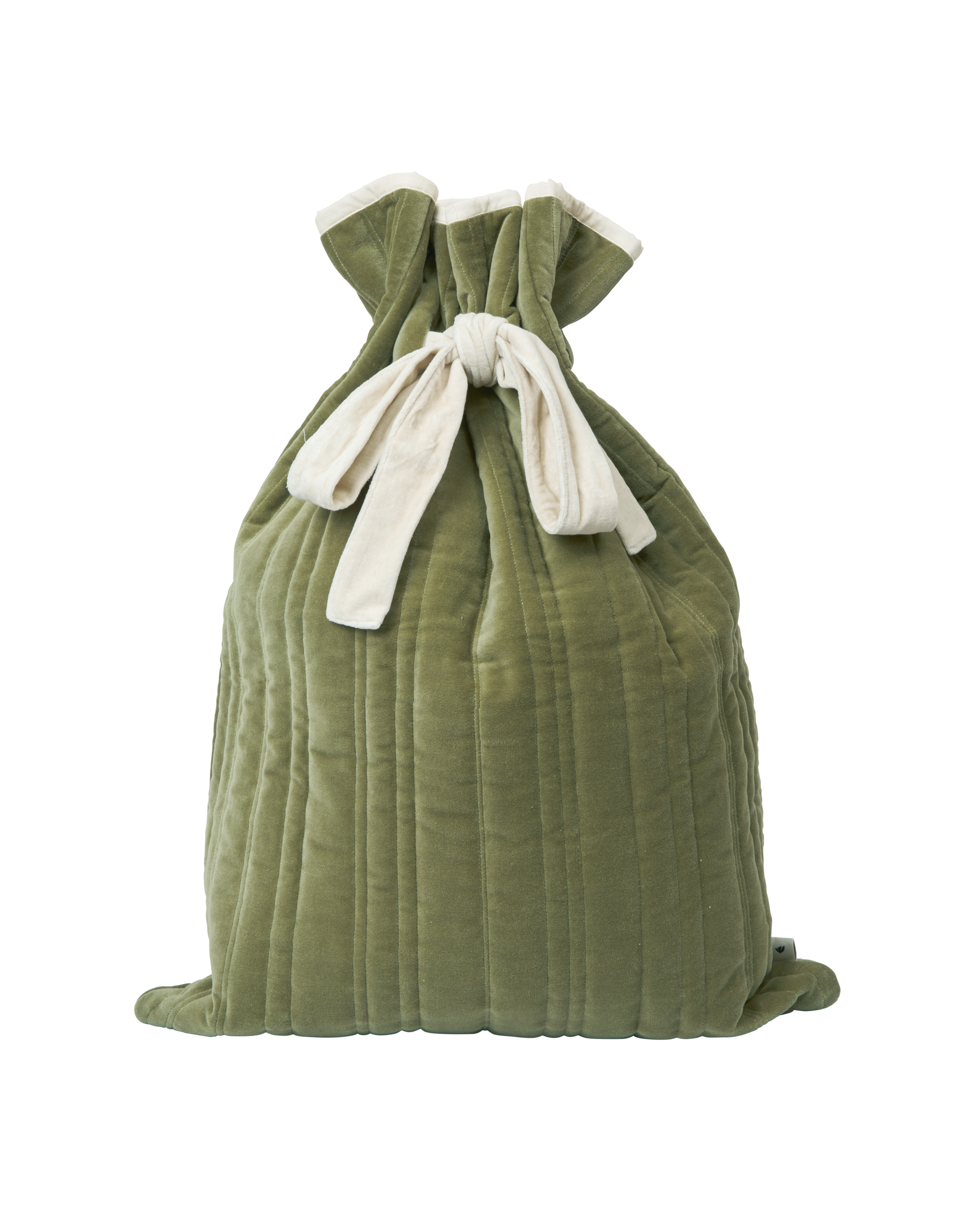 Worek na prezenty VARI QUILTED SACK zielony z białym
