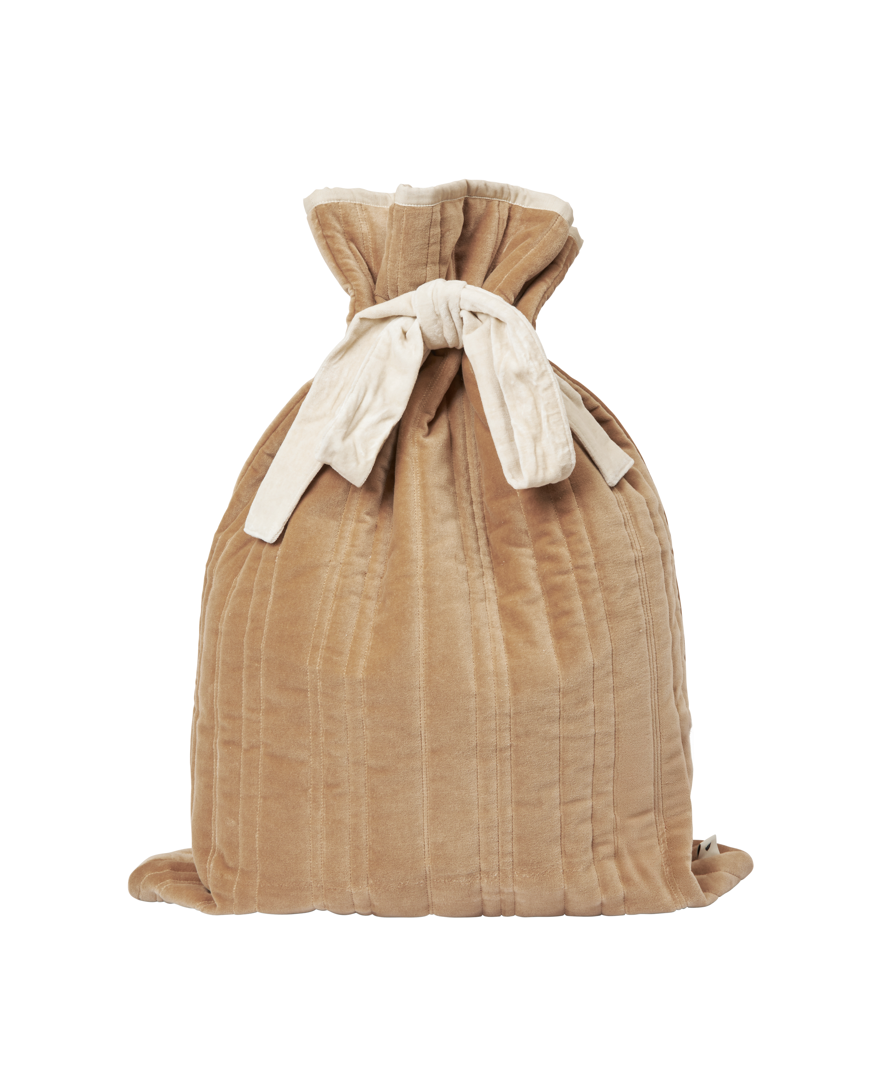 Worek na prezenty VARI QUILTED SACK brązowy z białym