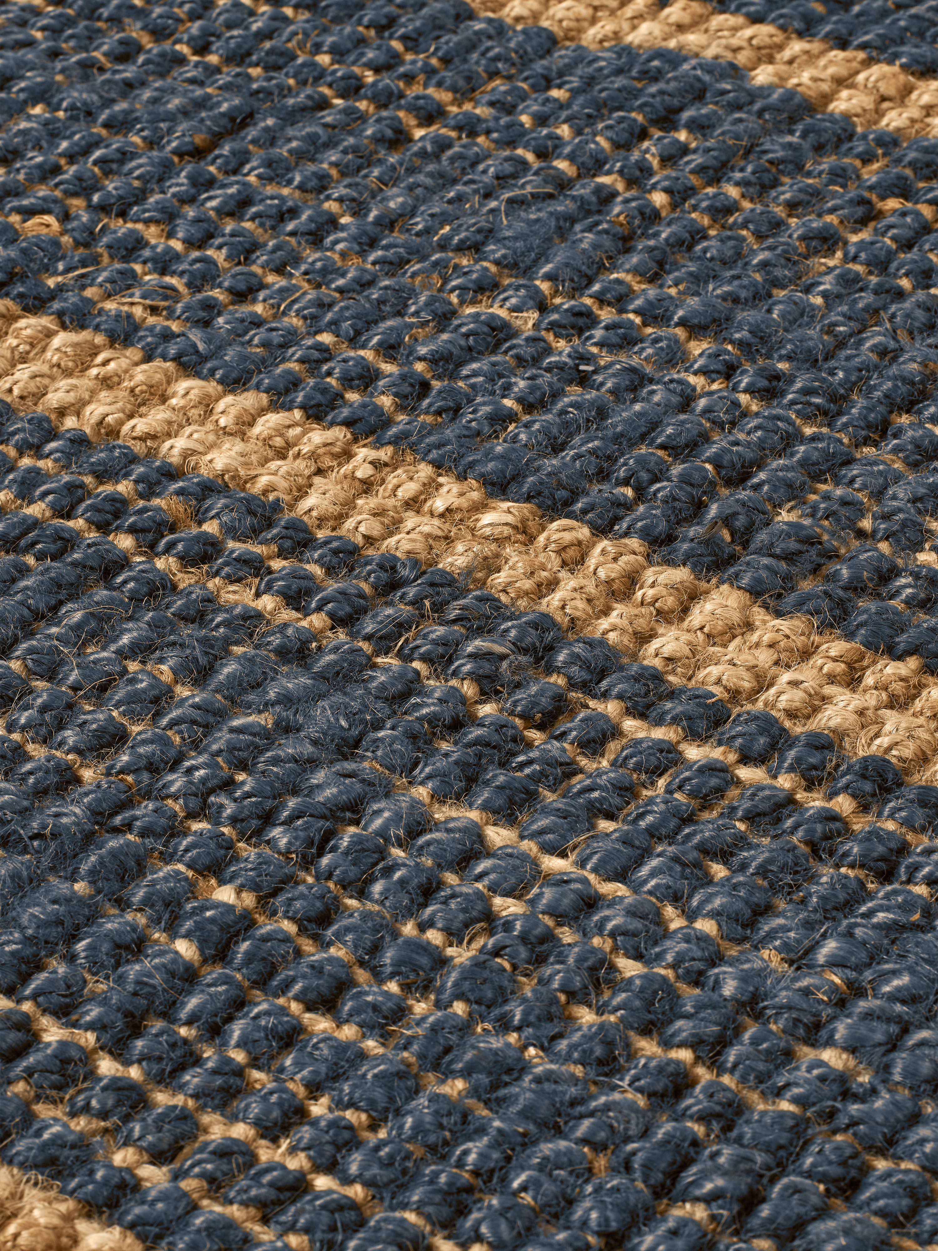 Chodnik ATHENS STRIPES braun mit dunkelblau