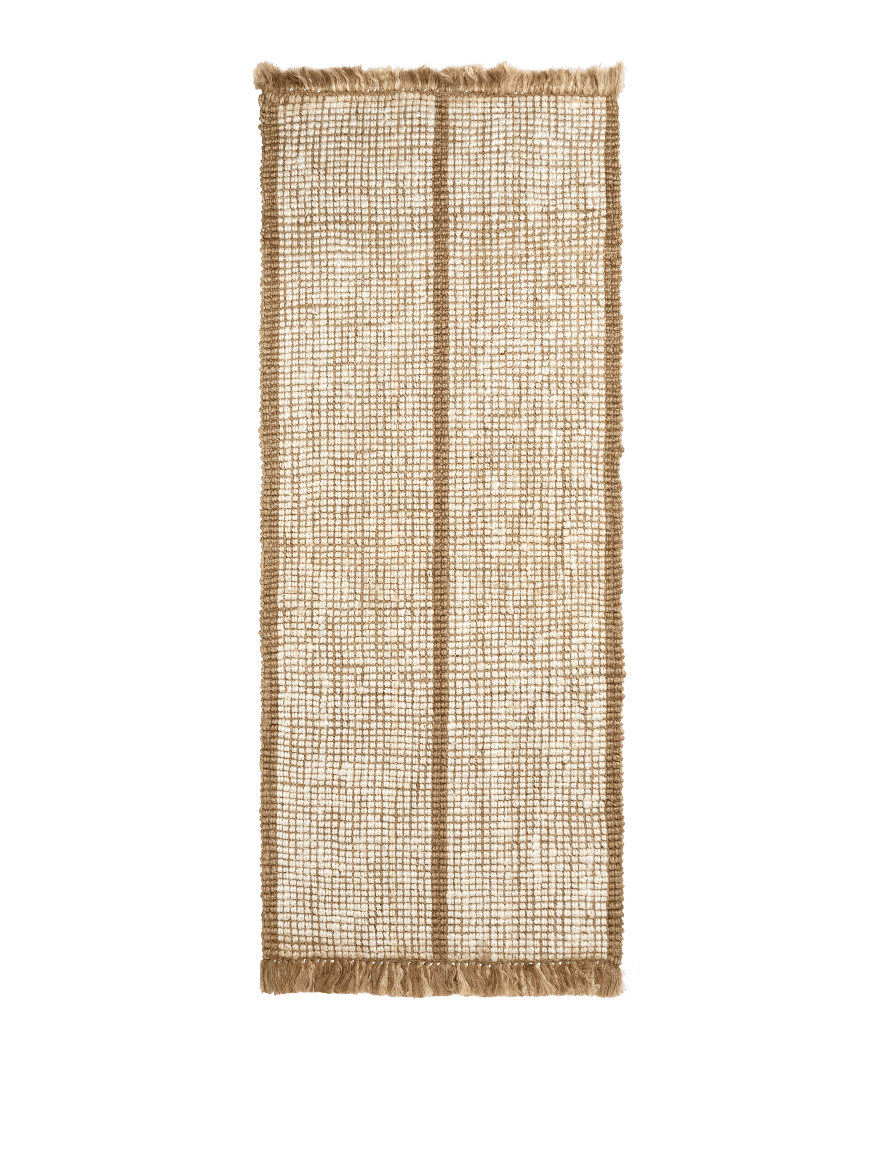 ATHENS STRIPES cream runner with brown