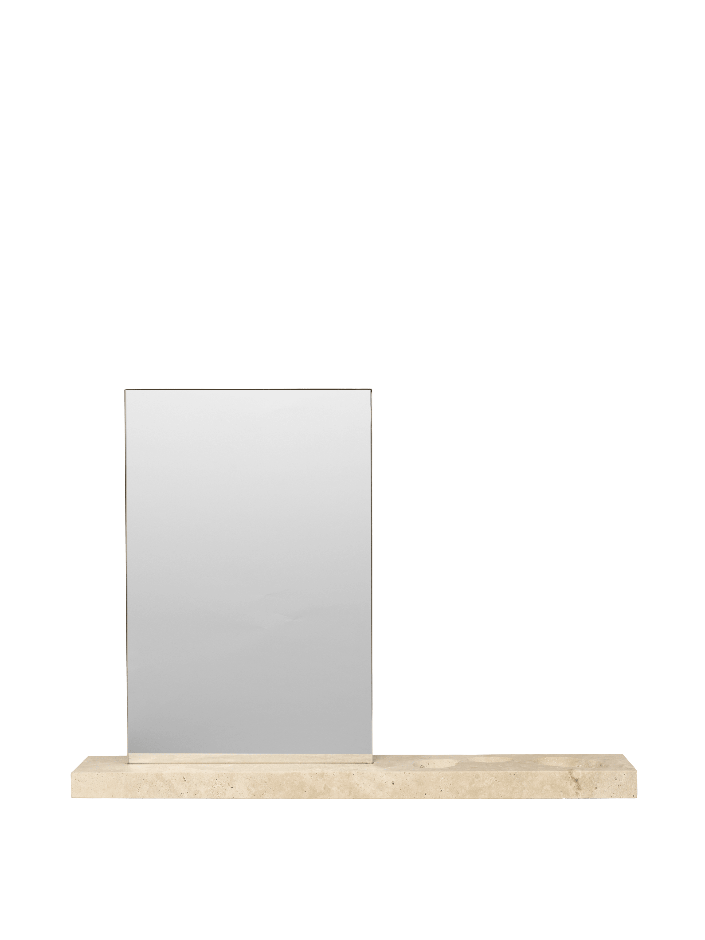 CASETA travertine table mirror