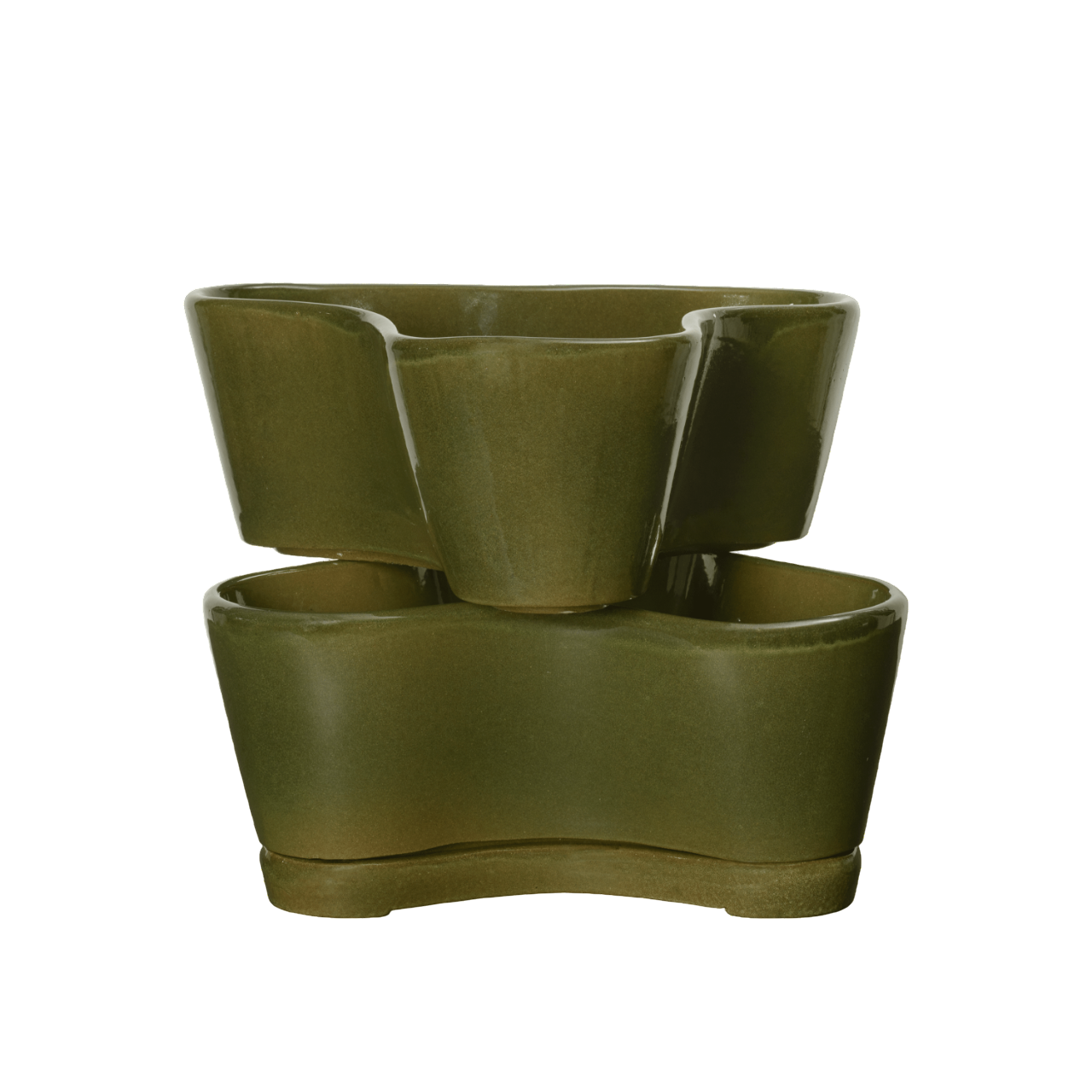 Zestaw doniczek GEMI STACKABLE PLANTERS zielony