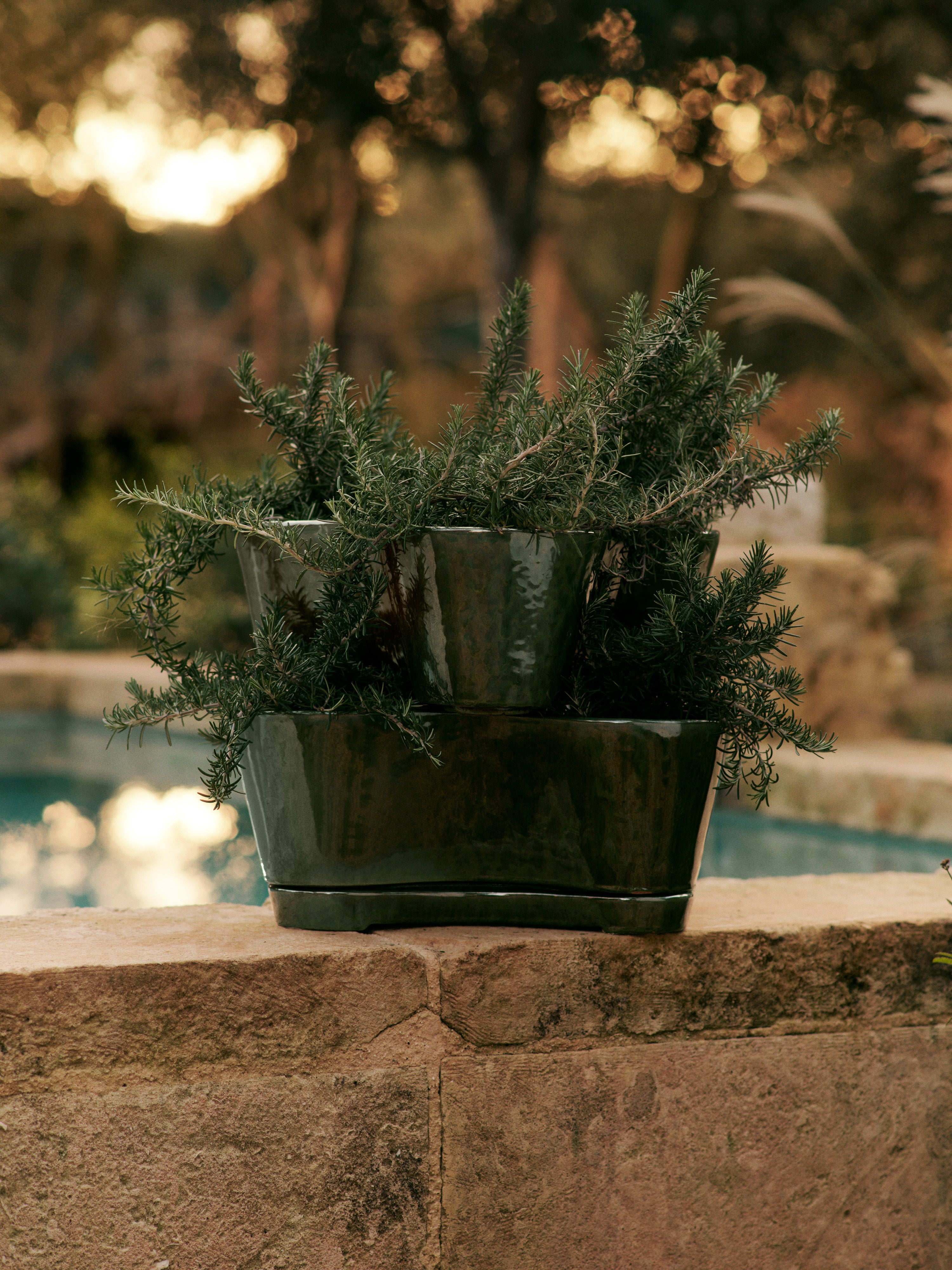 Zestaw doniczek GEMI STACKABLE PLANTERS zielony