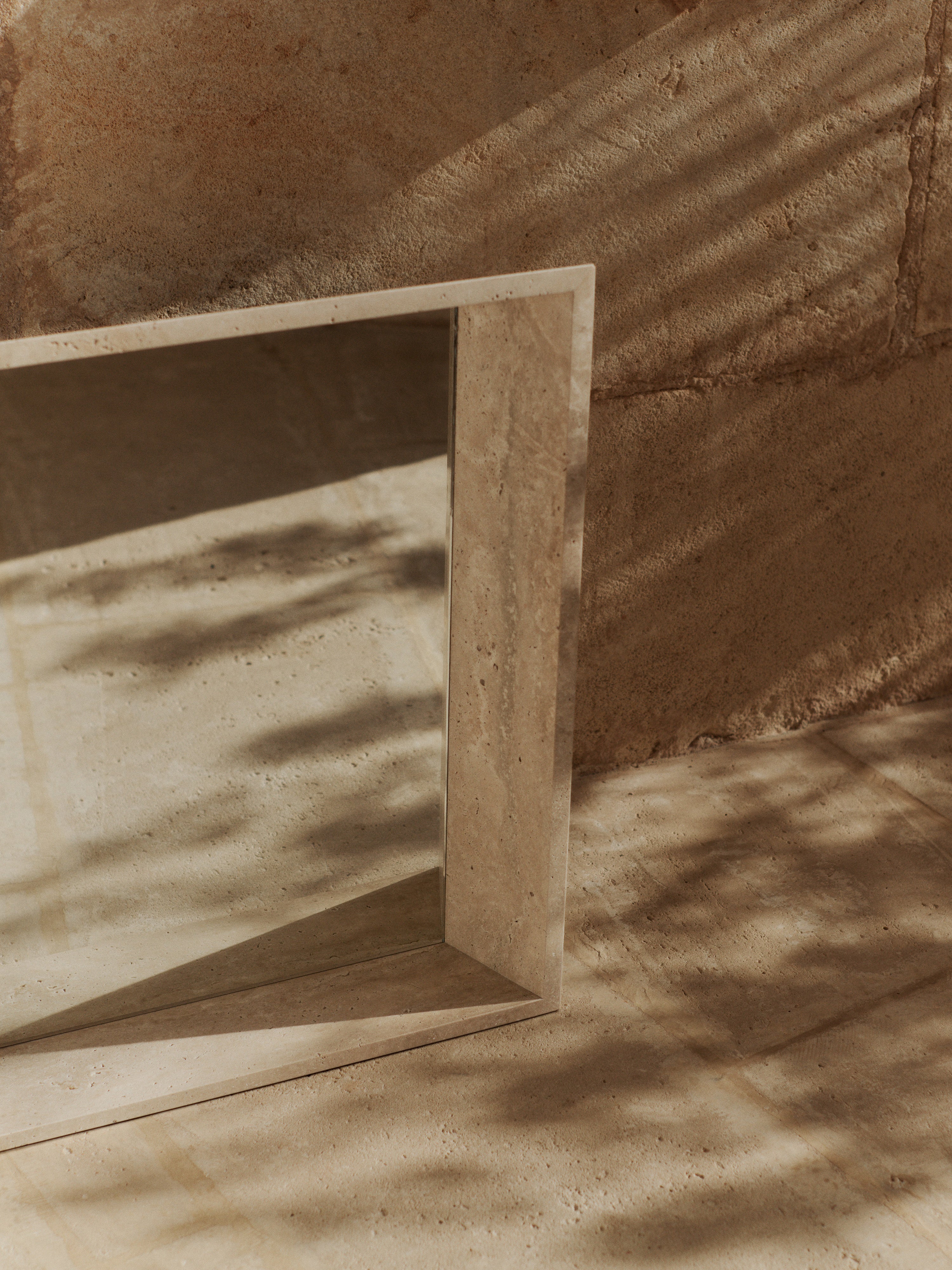 LANCET travertine mirror