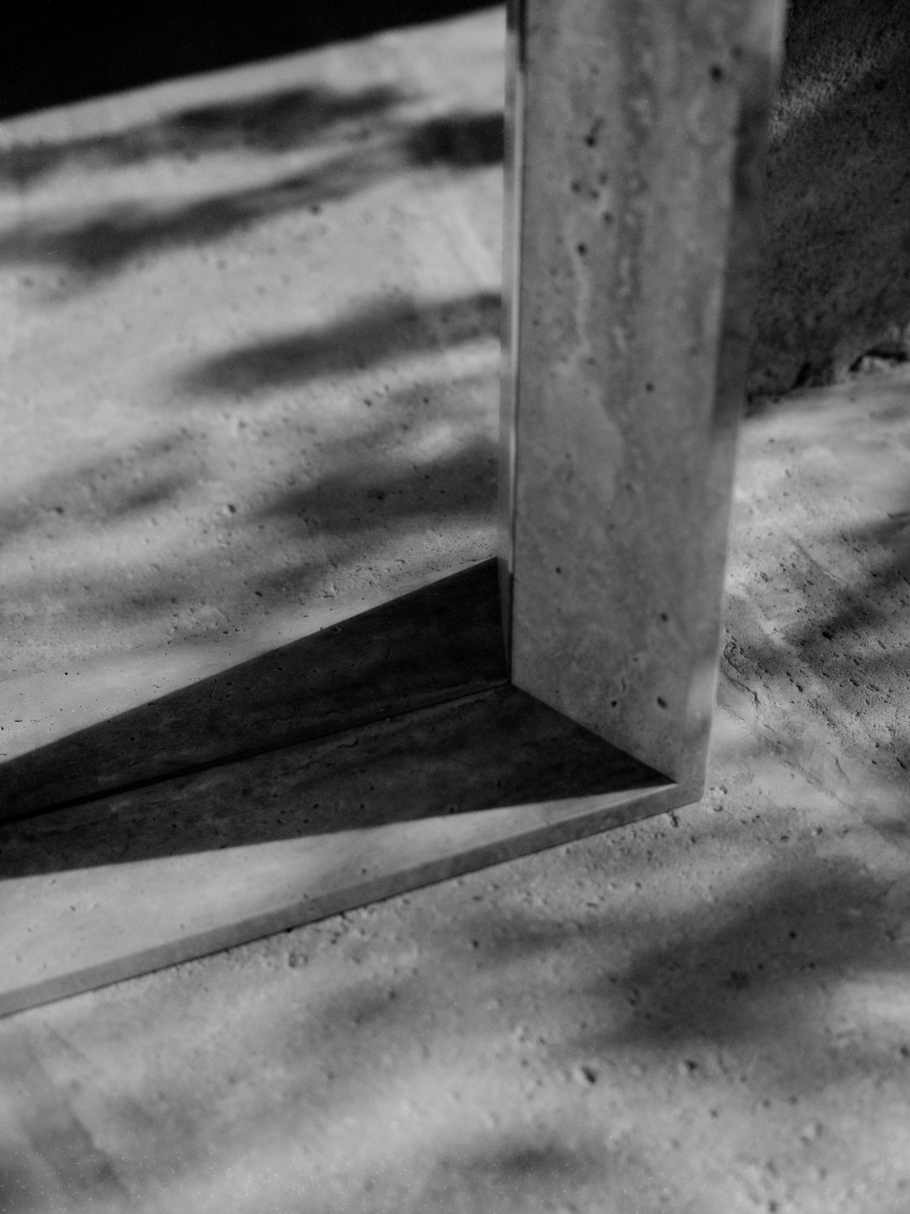 LANCET travertine mirror