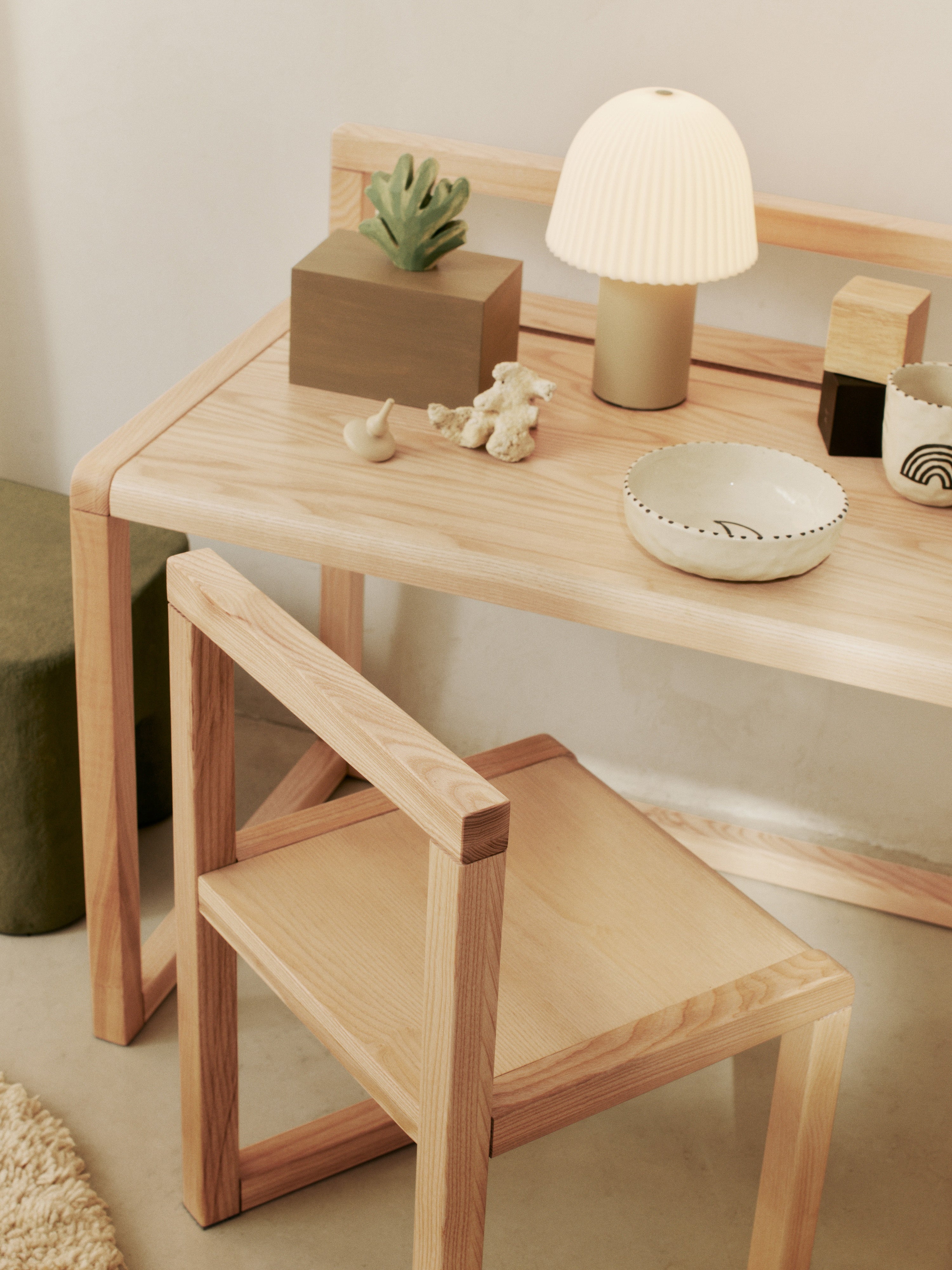 Biurko dziecięce LITTLE ARCHITECT fornir jesionowy