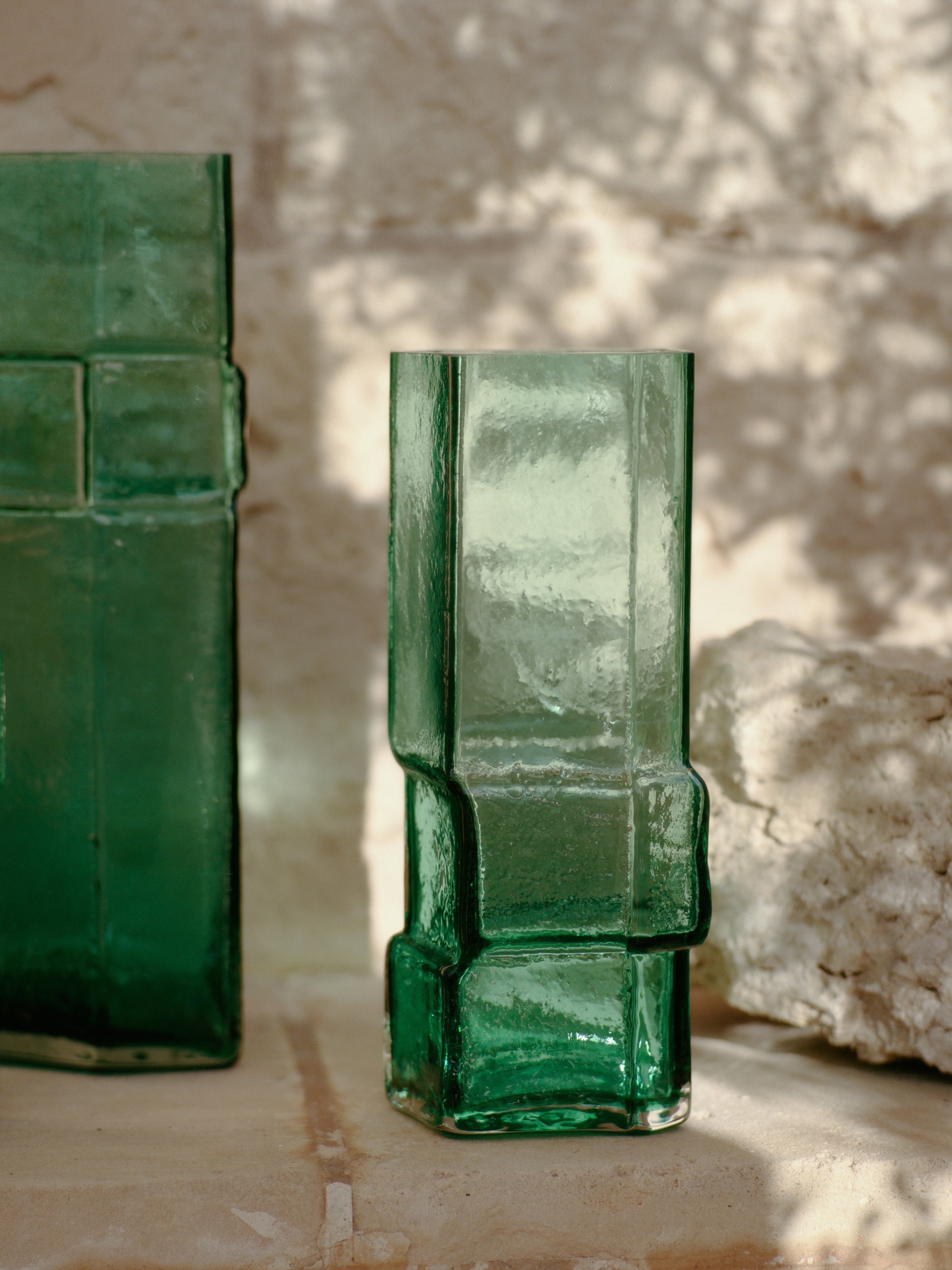 MURO vase green glass
