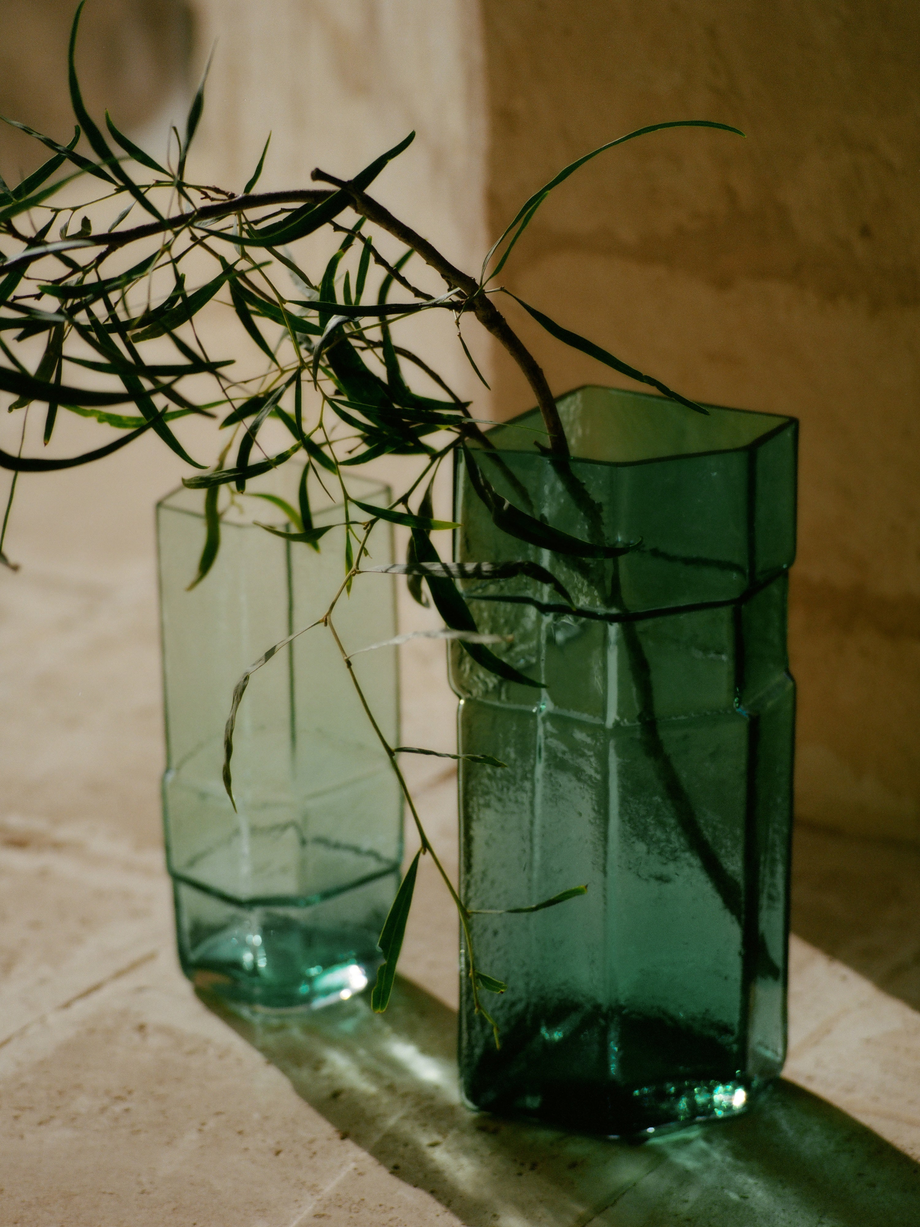 MURO vase green glass
