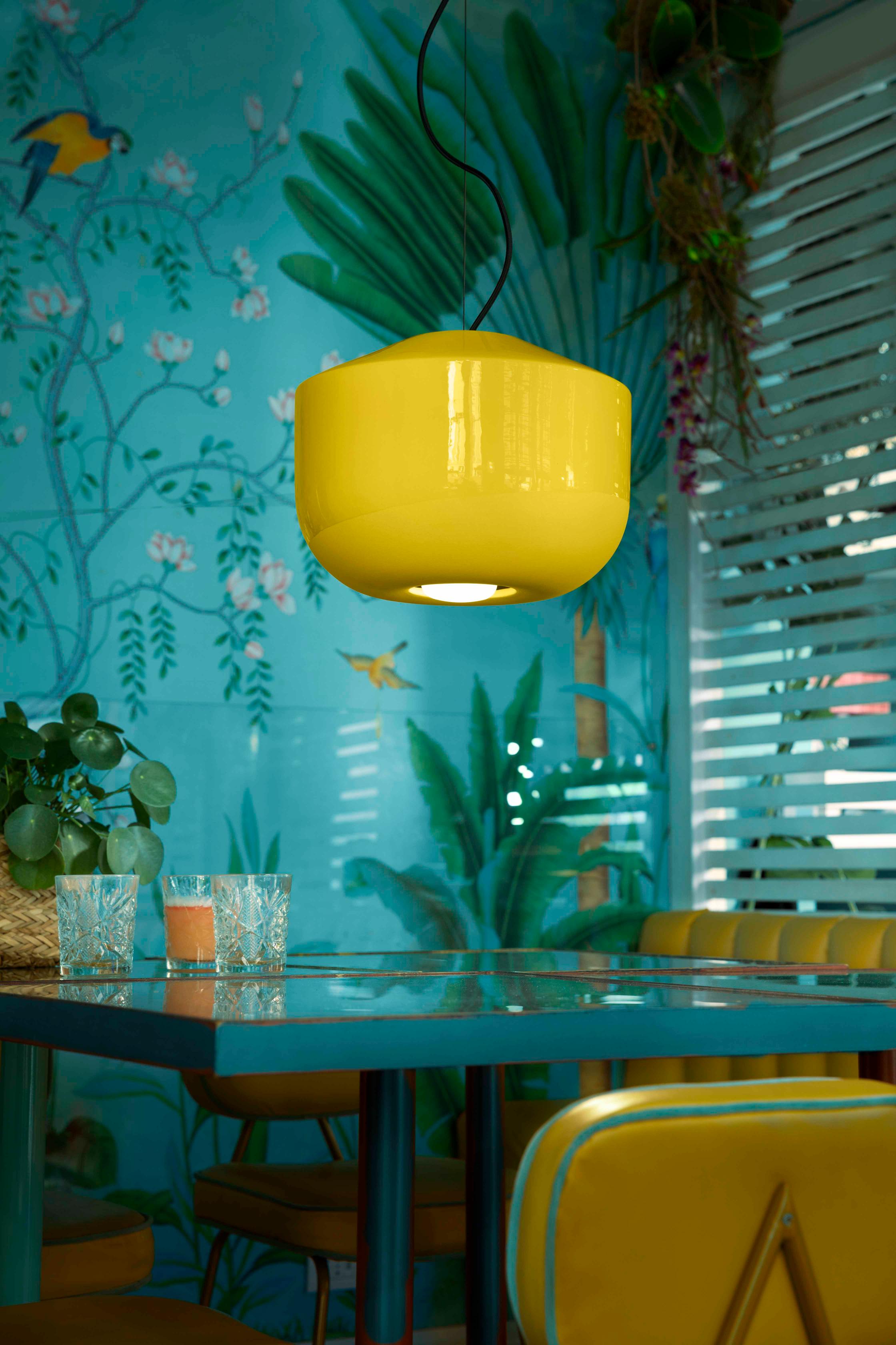 Lampa wisząca ceramiczna BELLOTA biały