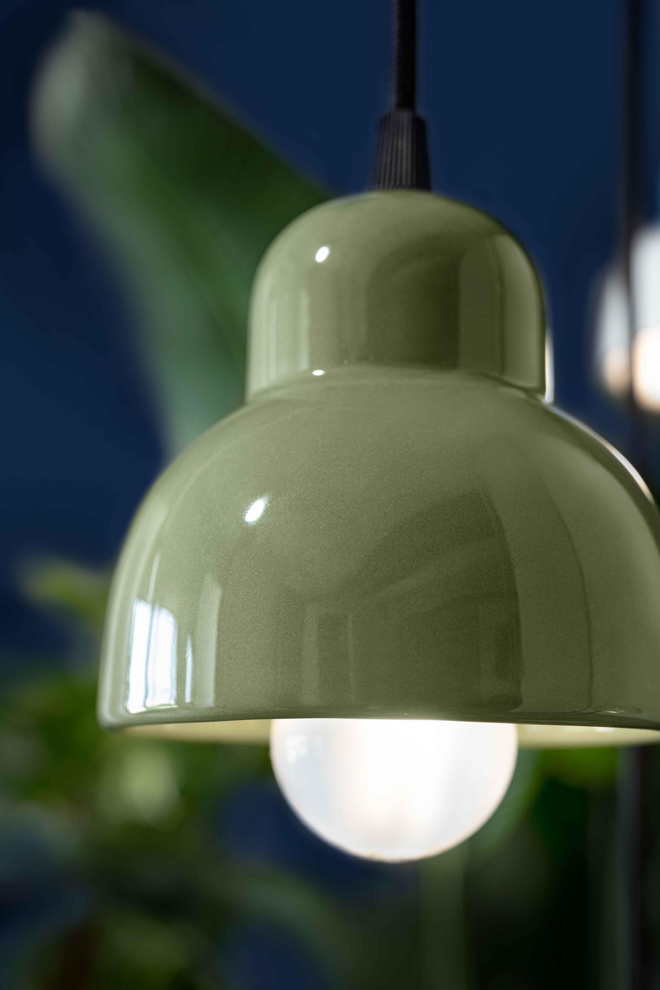 BERIMBAU orange ceramic pendant lamp