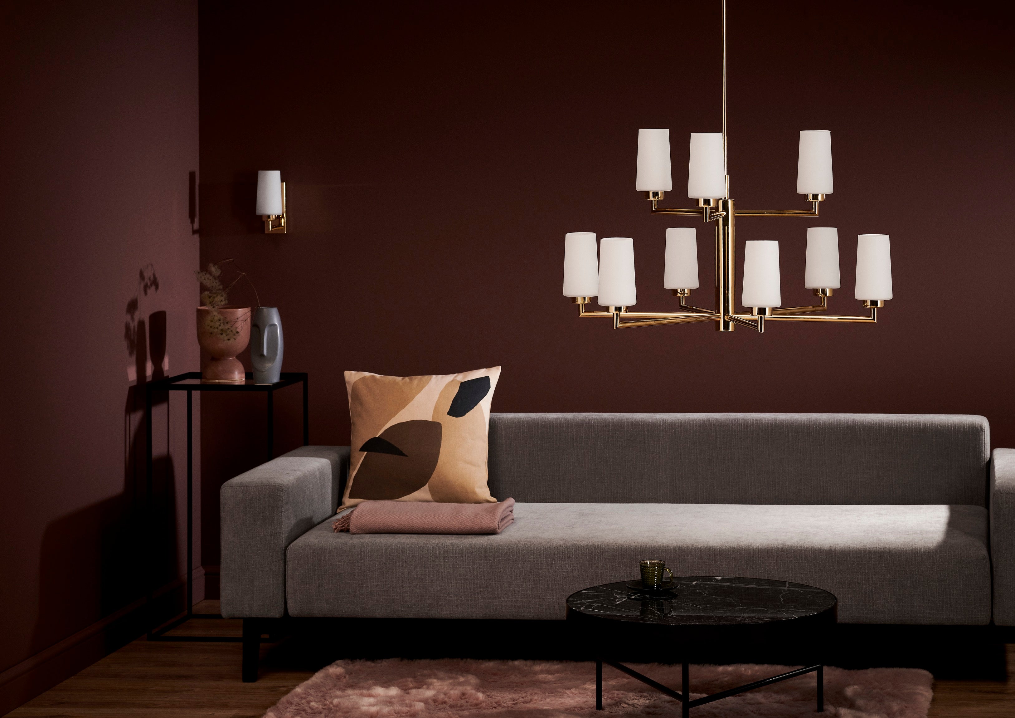 GRANDE gold chandelier