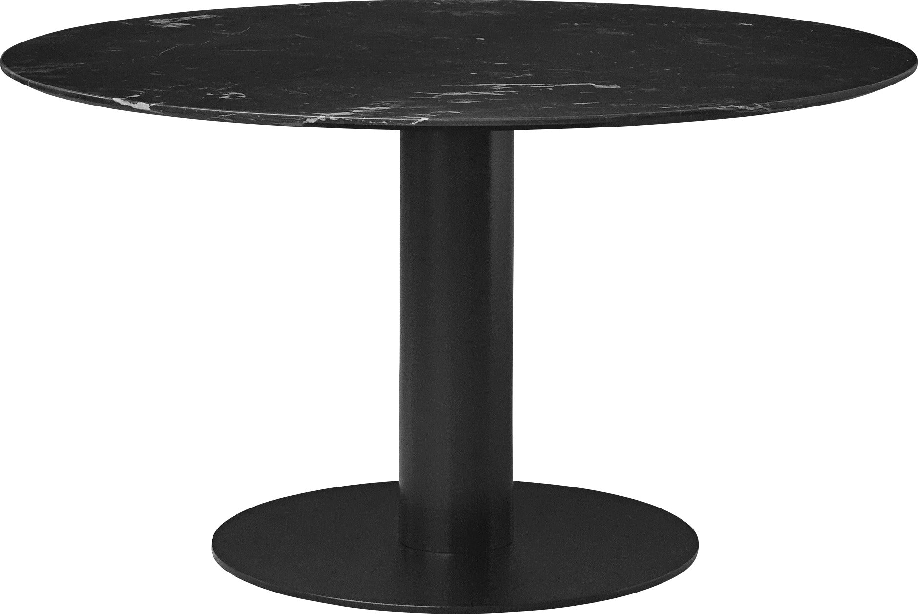 Round table 2.0 black ash wood with black base