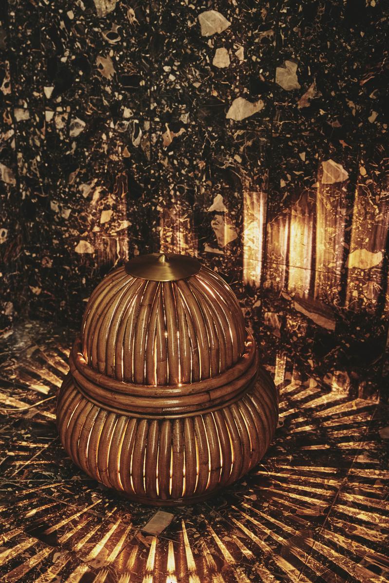BOHEMIAN Rattan-Außenlampe