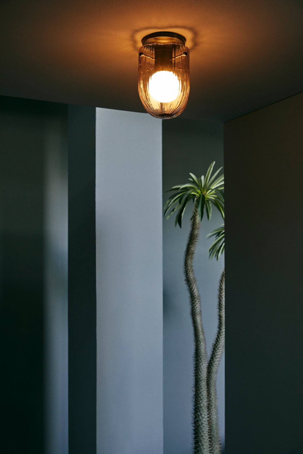 Lampa sufitowa SEINE dymione szkło