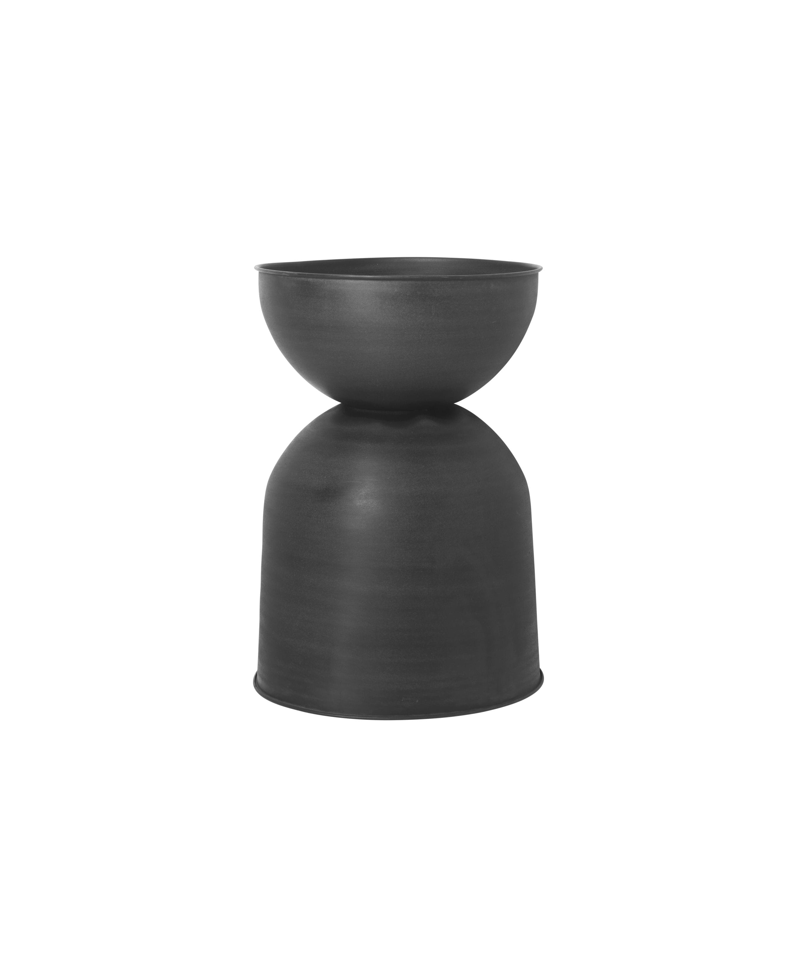 Doniczka HOURGLASS czarny