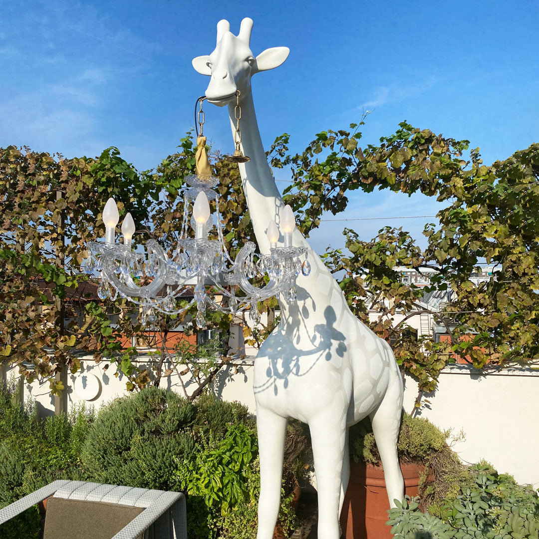 Lampa zewnętrzna GIRAFFE IN LOVE M różowy