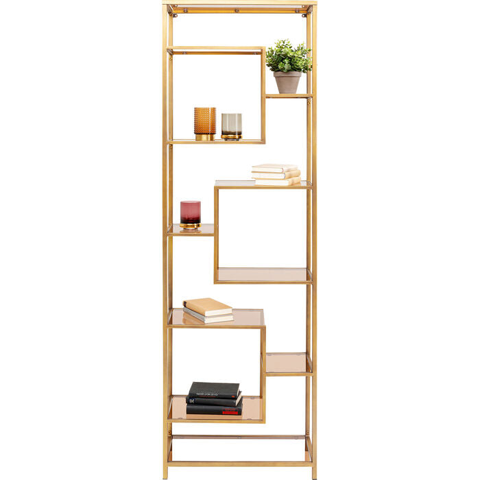 Regał wysoki LOFT złoty