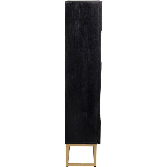 Madeira Garderobe dunkelbraunes Holz mit einer goldenen Basis