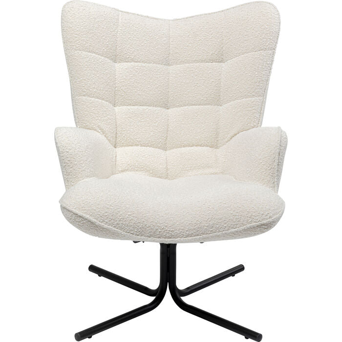 Fotel obrotowy OSCAR kremowy boucle
