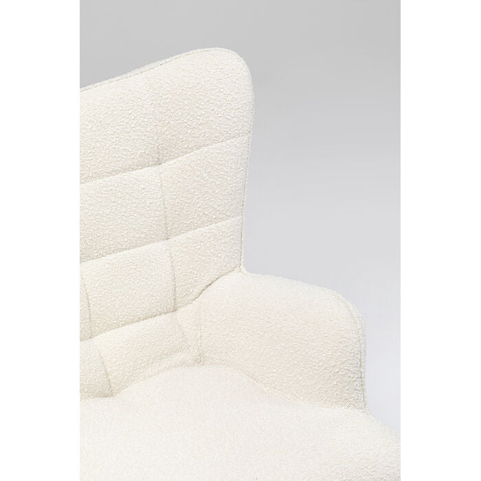 Fotel obrotowy OSCAR kremowy boucle