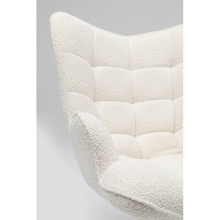 Fotel obrotowy OSCAR kremowy boucle