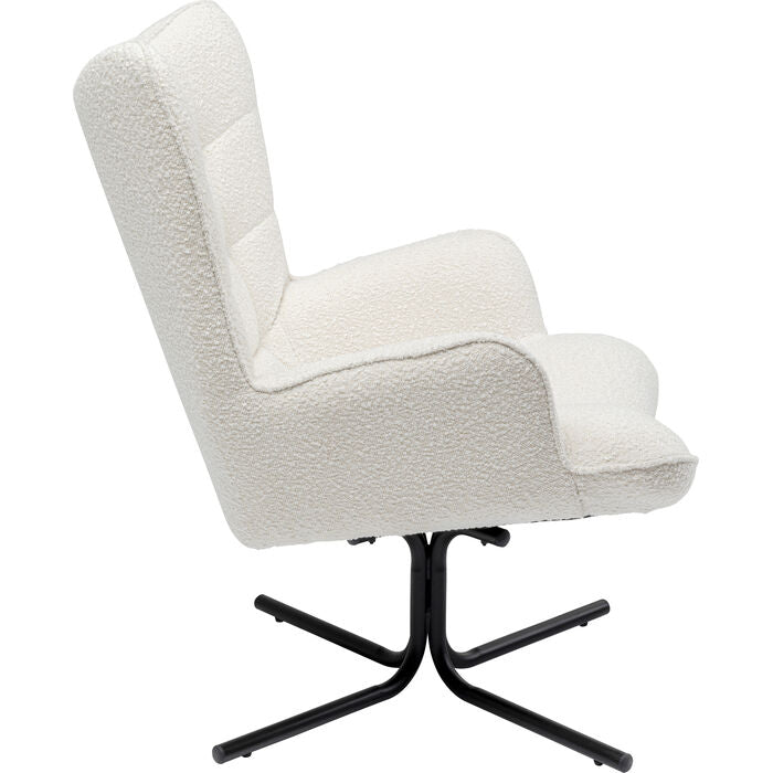 Fotel obrotowy OSCAR kremowy boucle