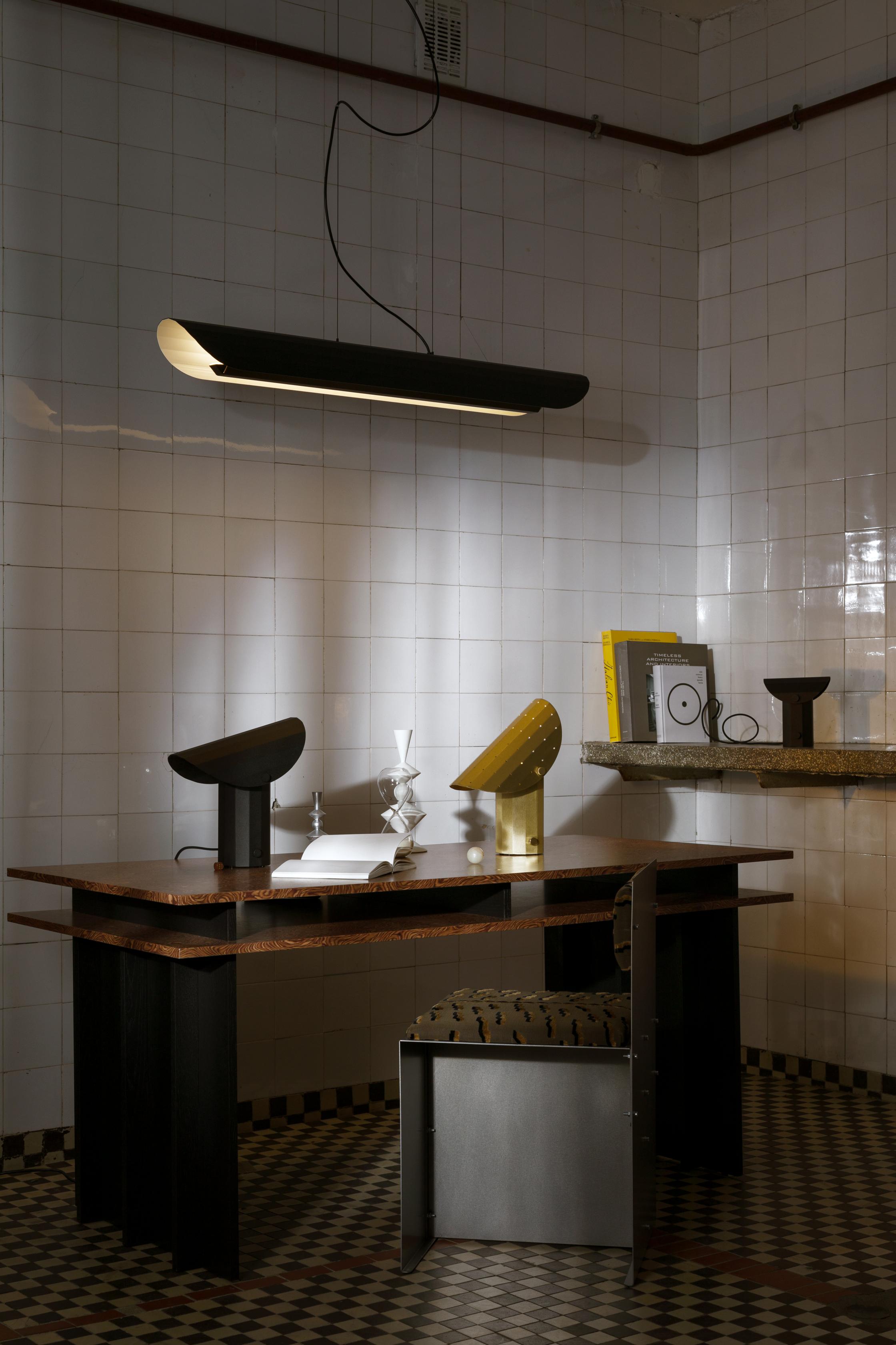 Tischlampe APOLIN gebürstetes Messing