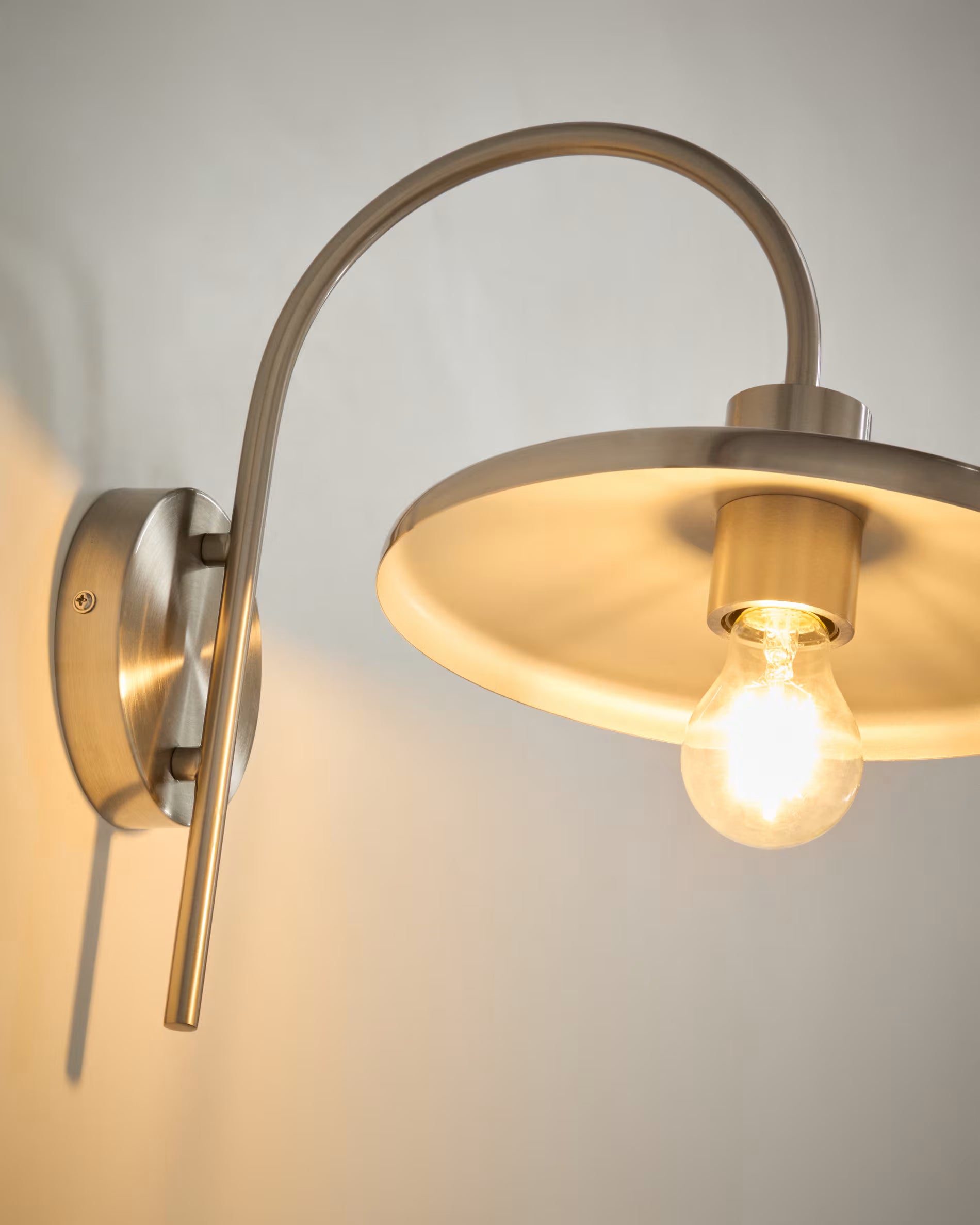 Lampa ścienna NUVIRA srebrny