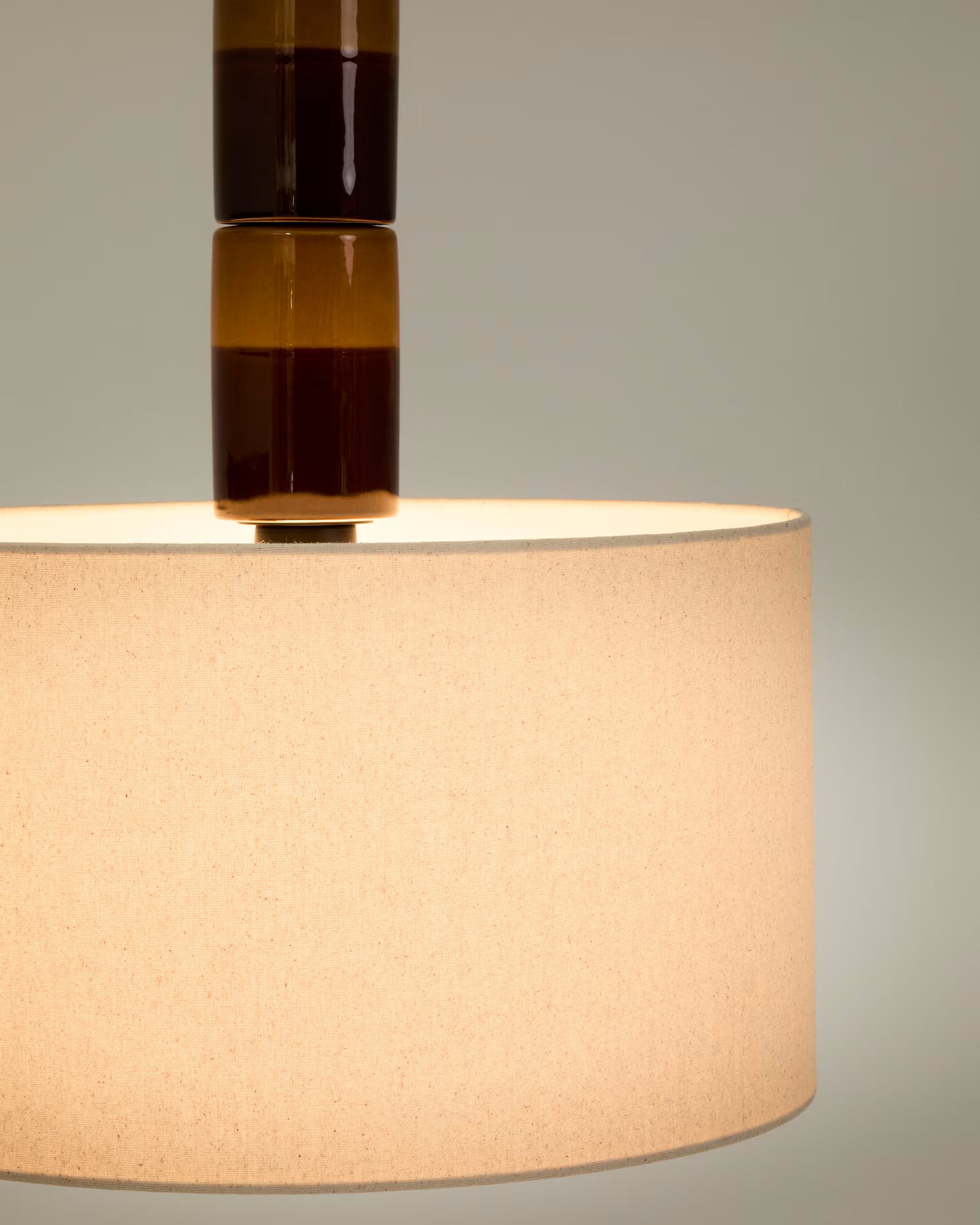 Lampa wisząca MAVRAN brązowy z musztardowym