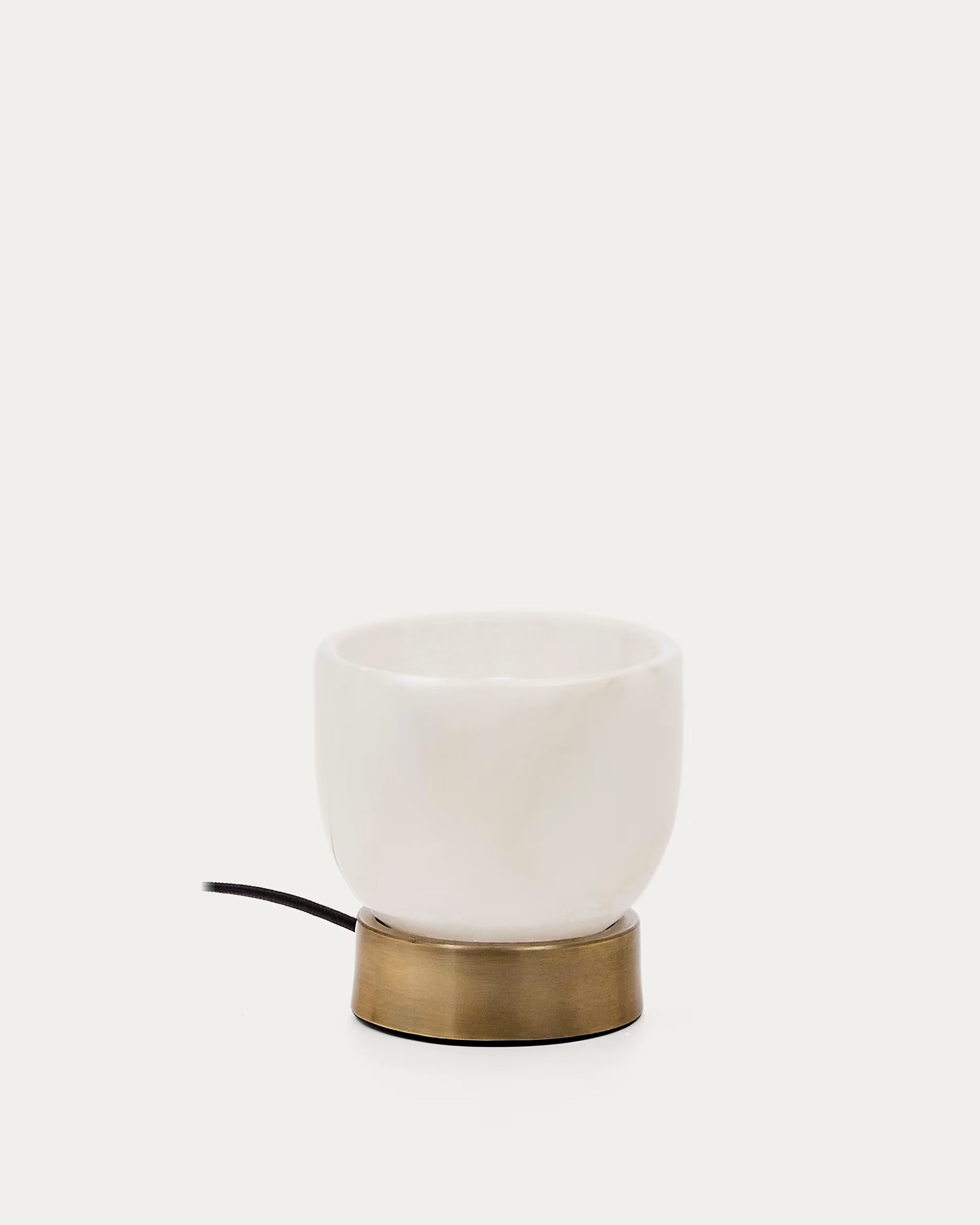 Lampa stołowa SHENLI alabaster i mosiądz