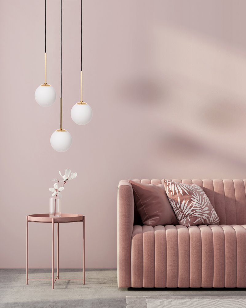 Lampa wisząca trzypunktowa LAMIA złoty