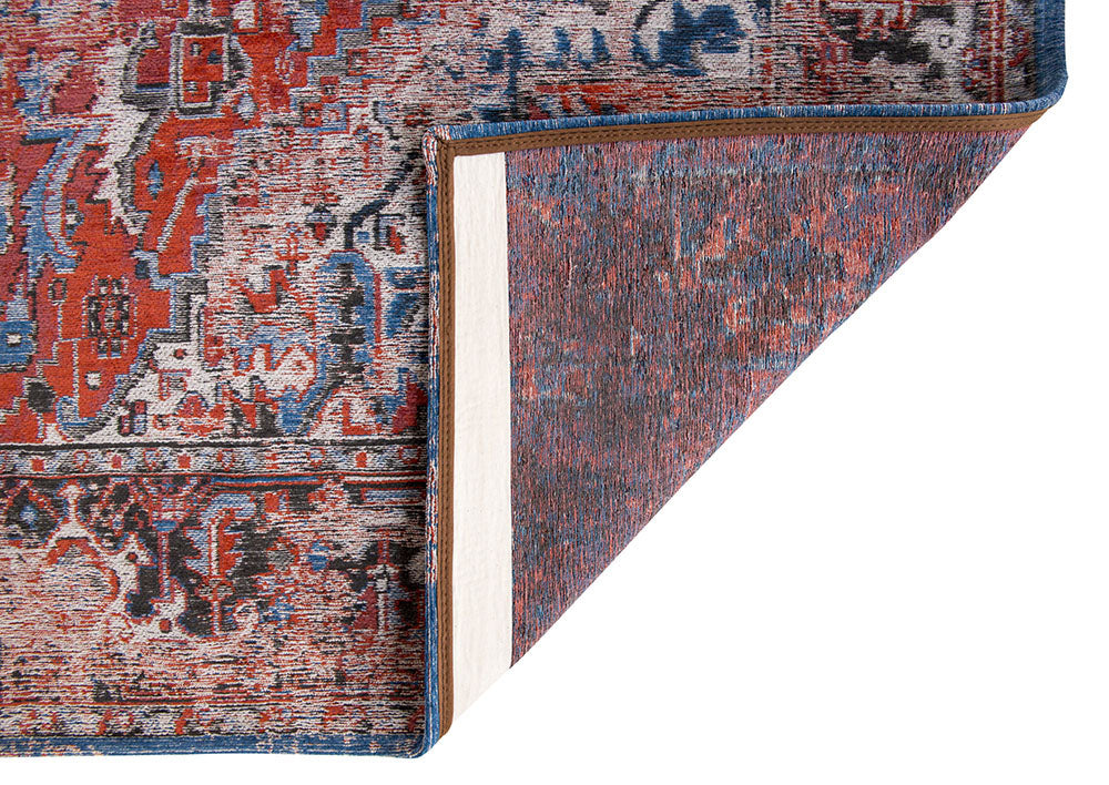 Dywan HERIZ CLASSIC BRICK czerwono-niebieski