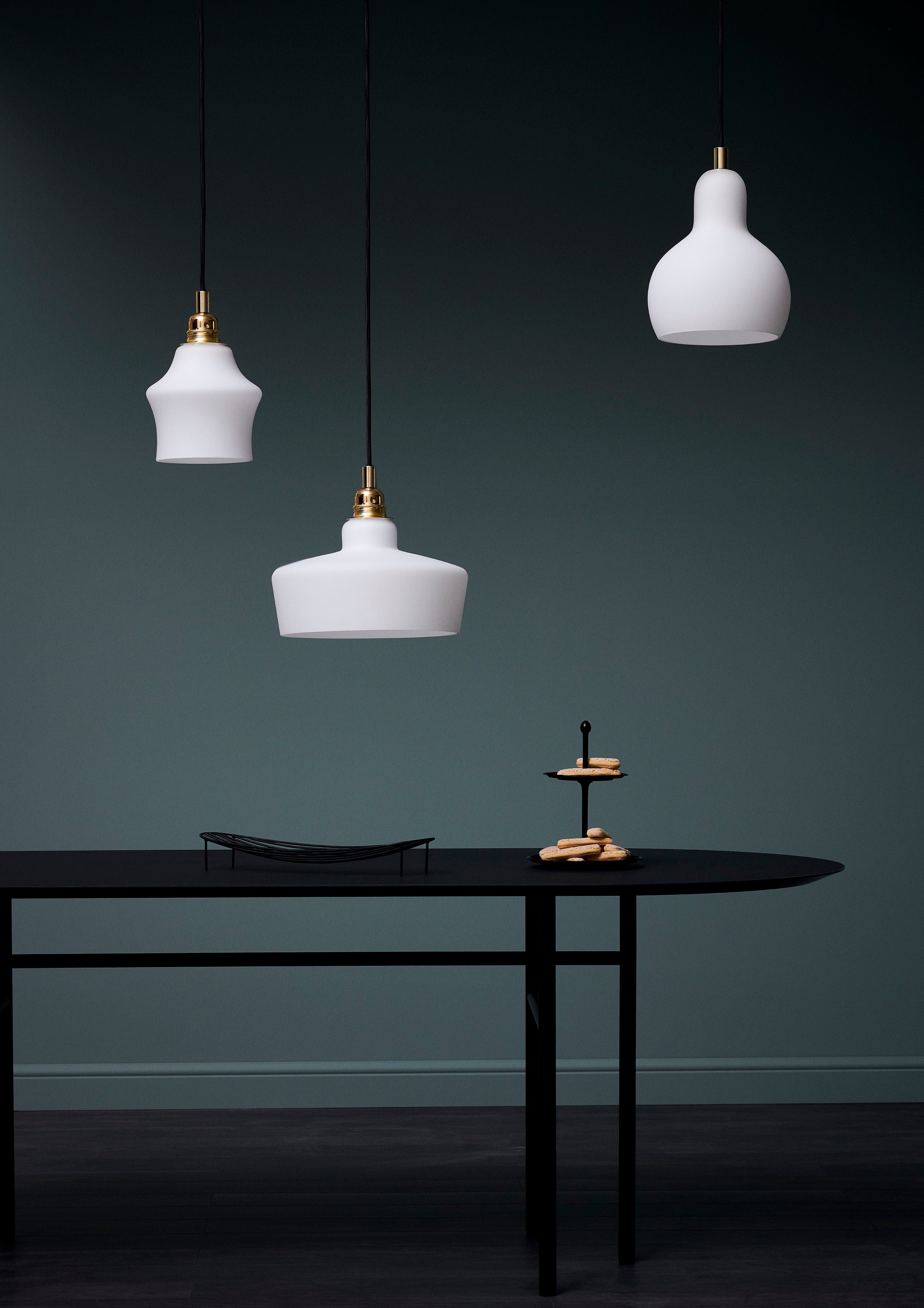 Lampa wisząca LONGIS WHITE II biały ze złotym