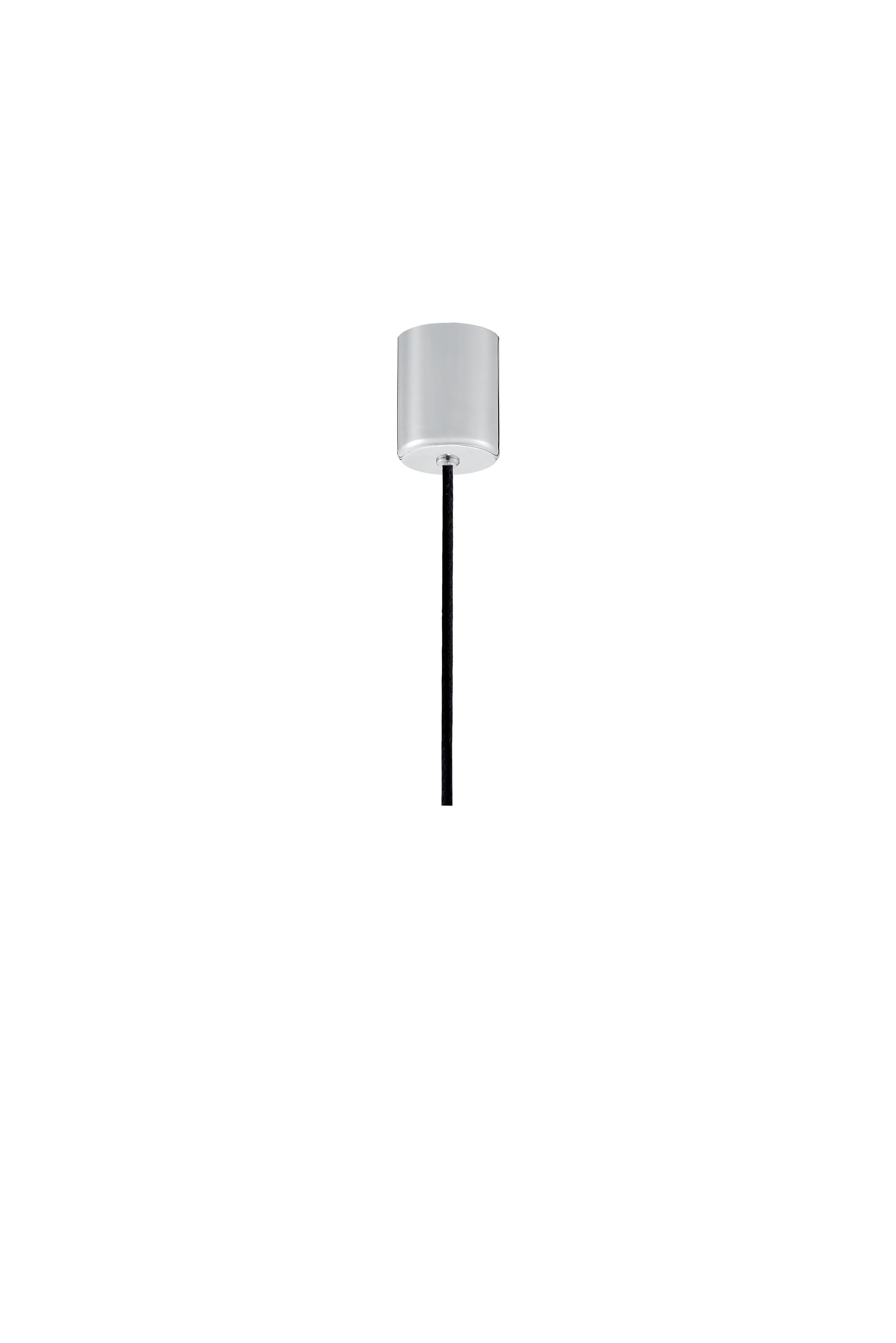 LONGIS IV transparent pendant lamp with shiny chrome