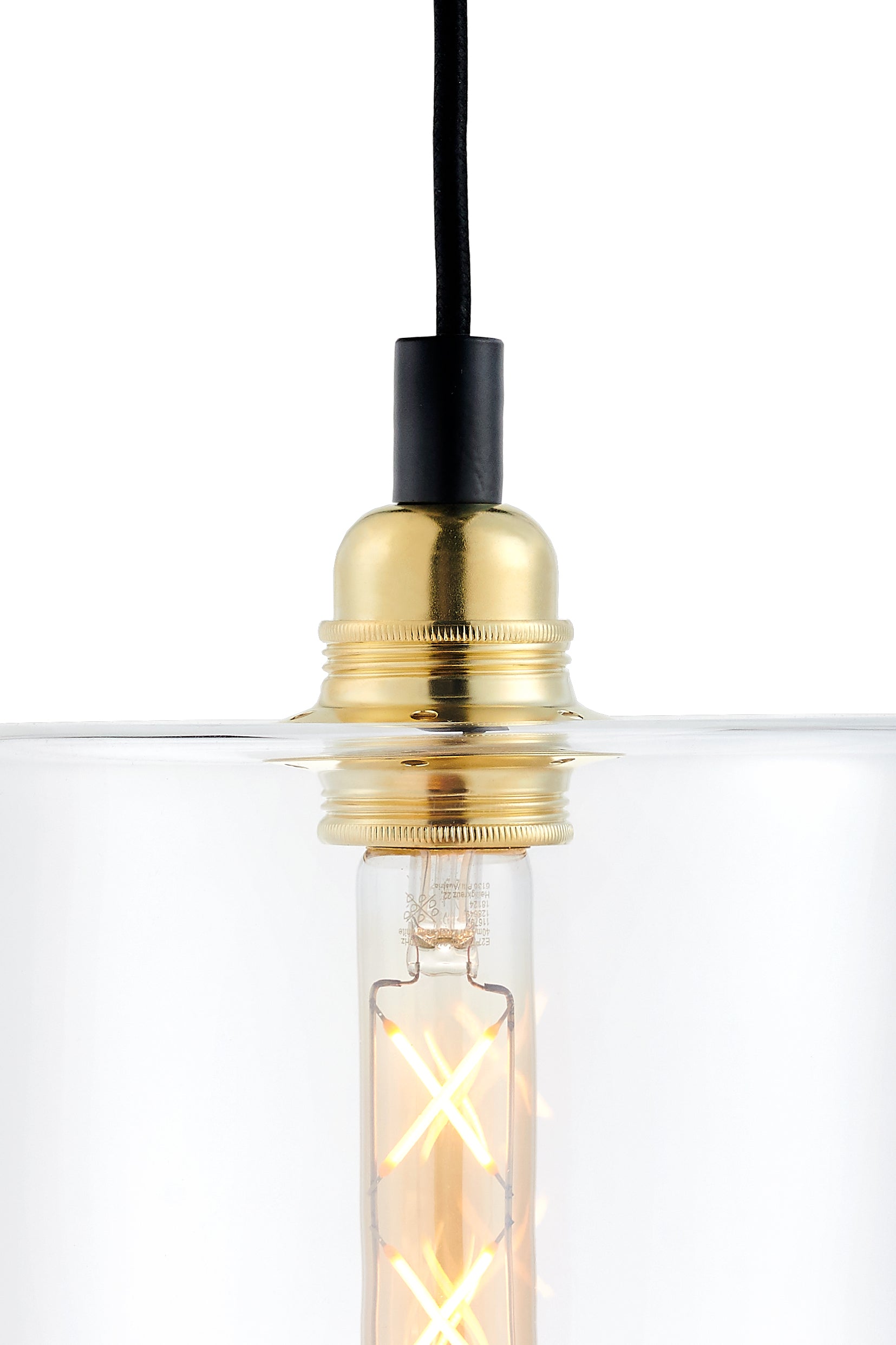 Lampa wisząca LONGIS IV transparentny ze złotym