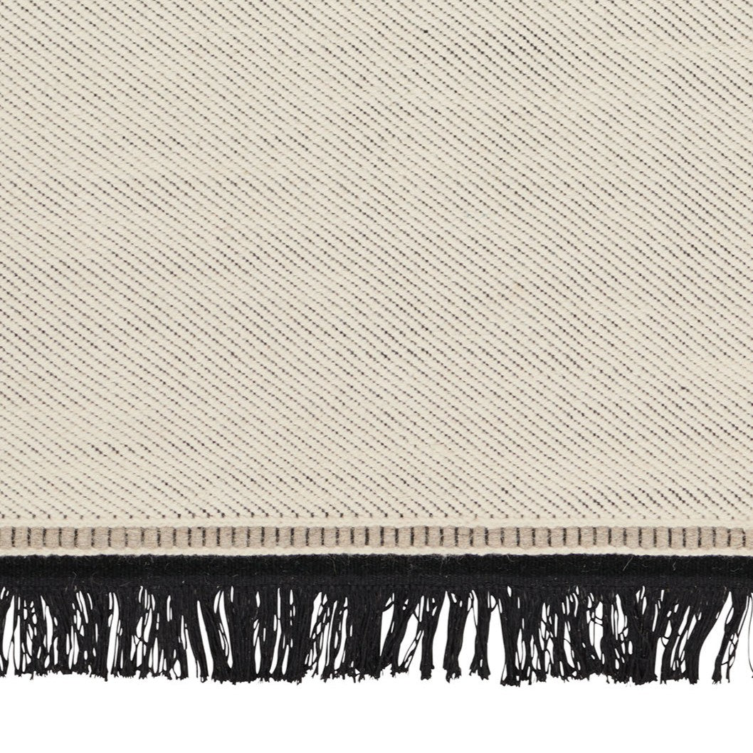 FENJA rug white with black