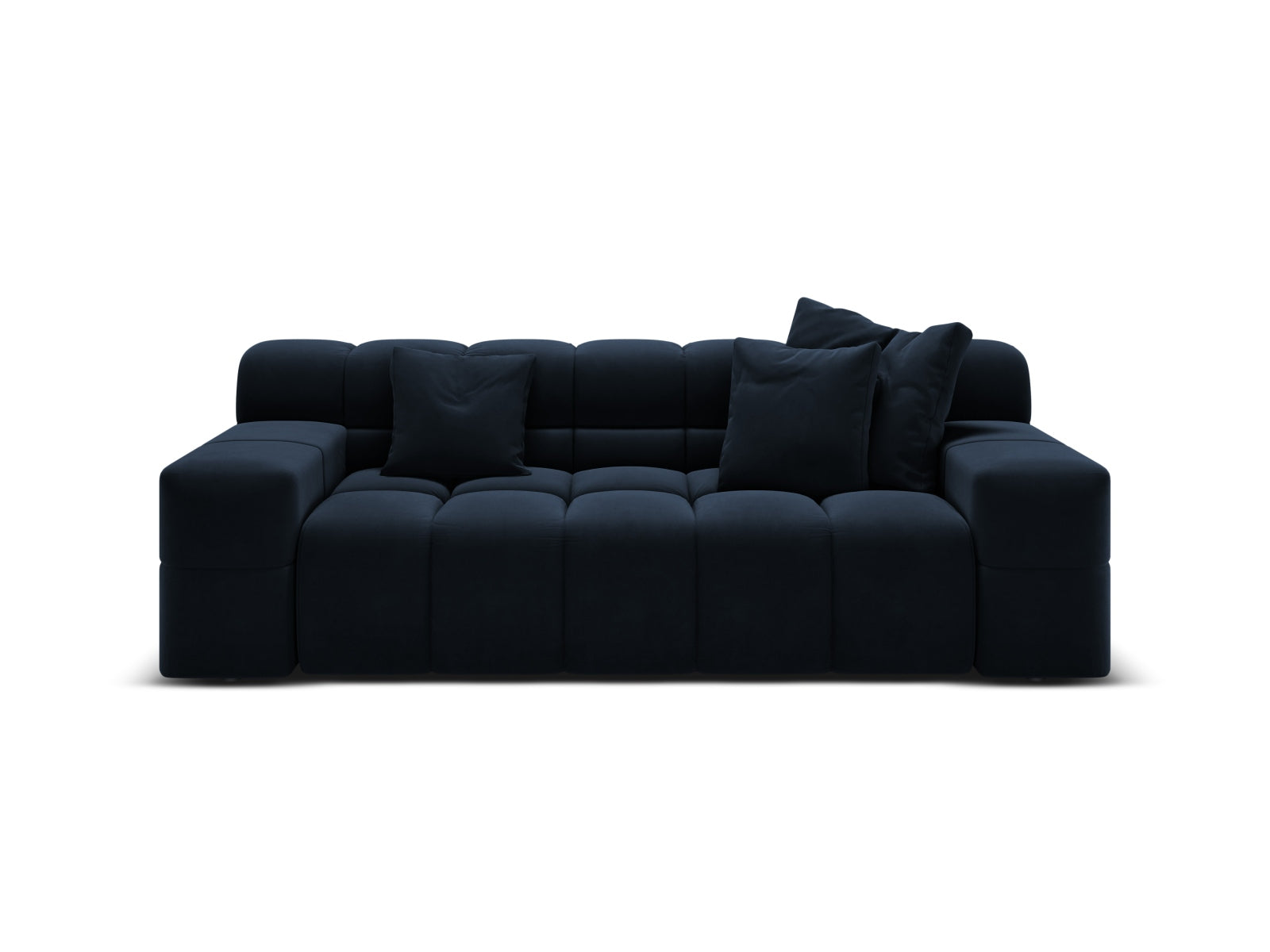 Sofa aksamitna 2-osobowa AGAVE granatowy