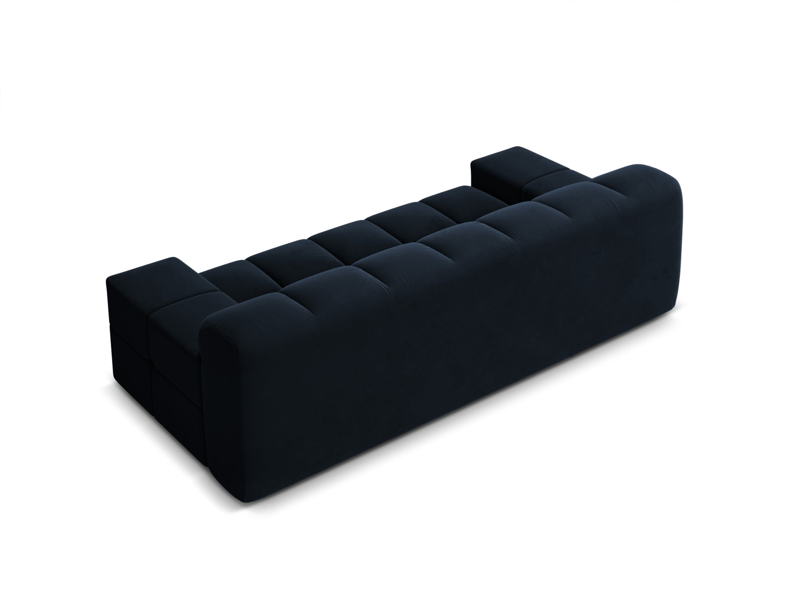 Sofa aksamitna 2-osobowa AGAVE granatowy