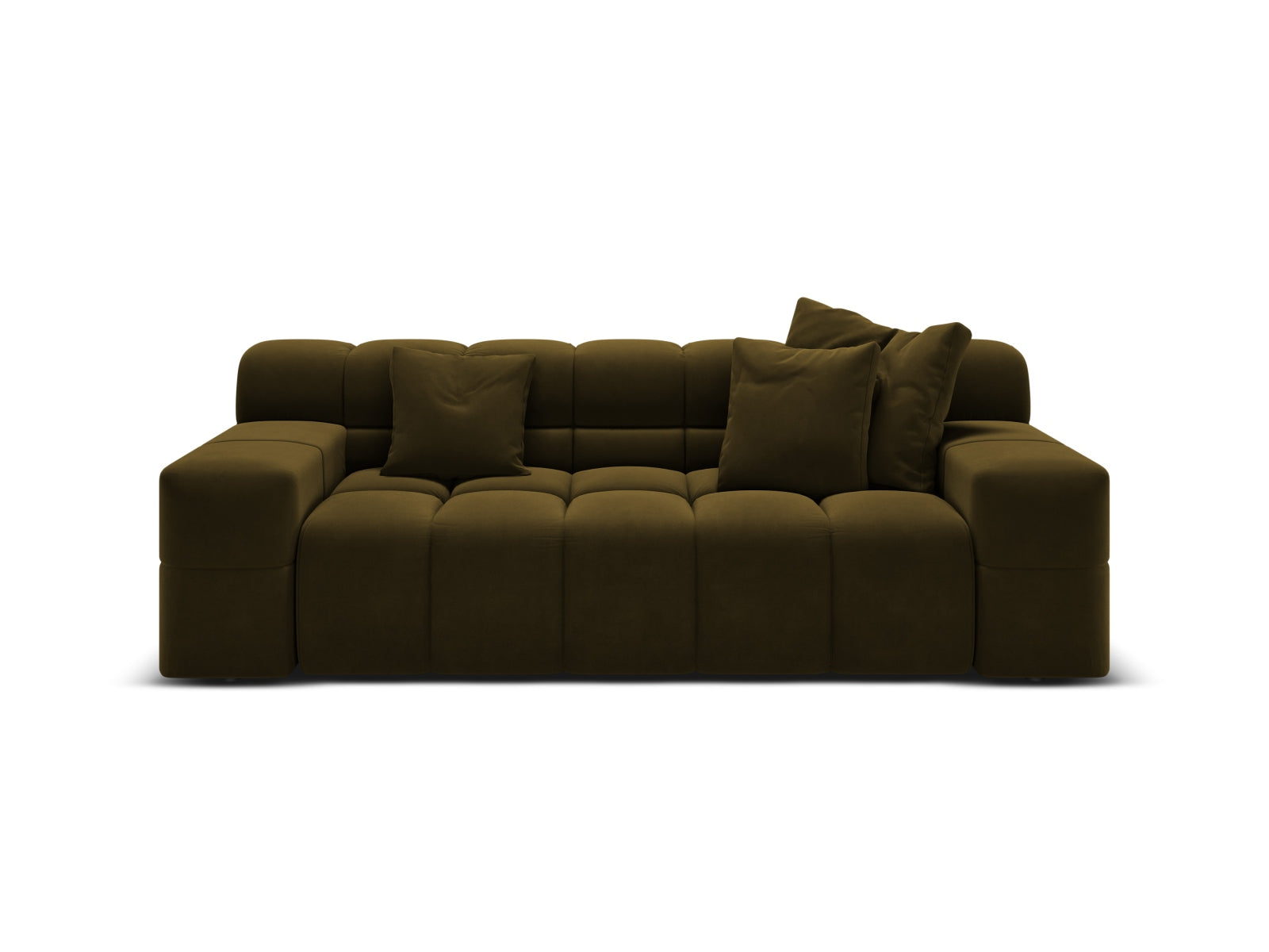 Sofa aksamitna 2-osobowa AGAVE zielony