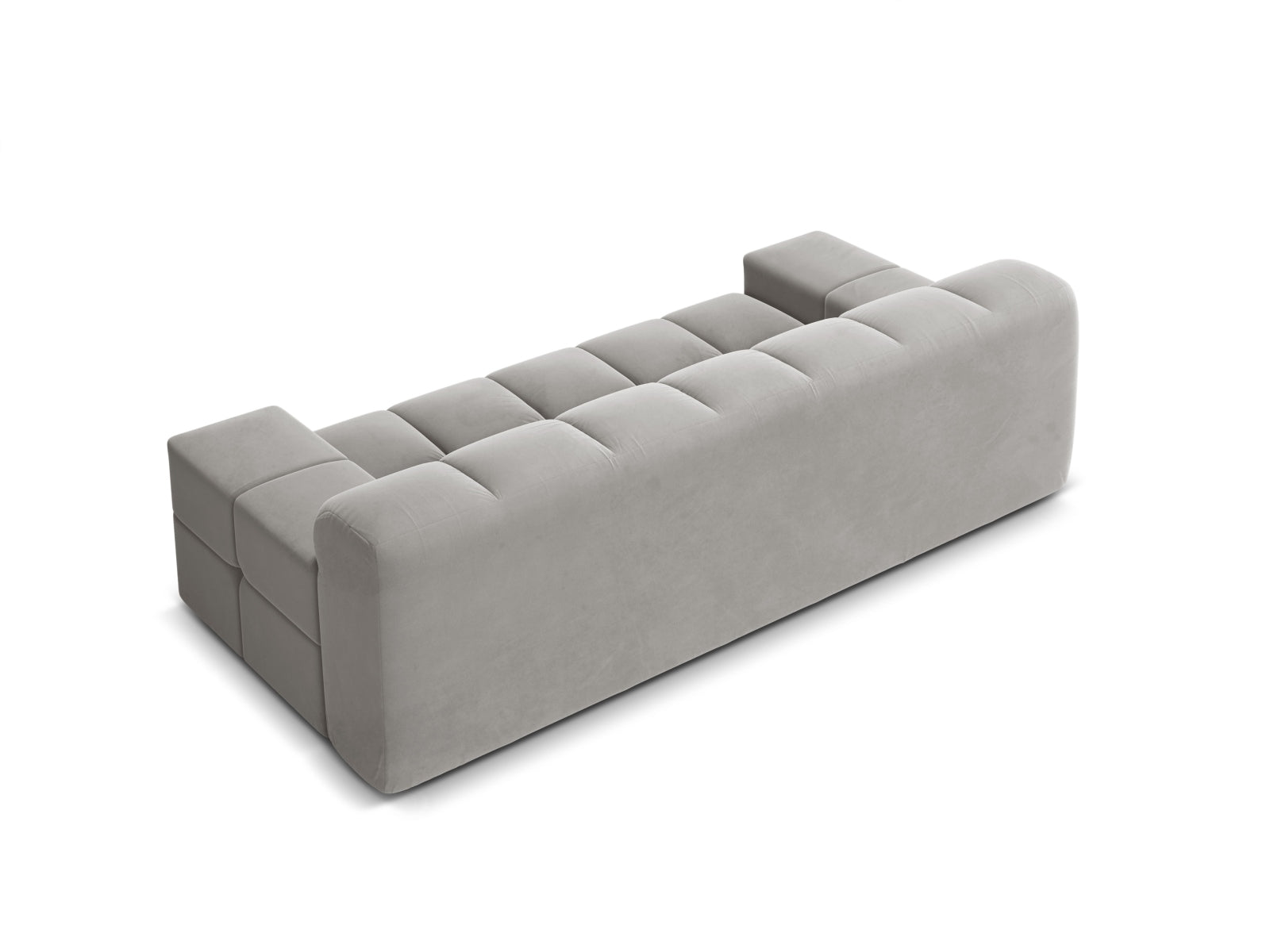 Sofa aksamitna 2-osobowa AGAVE szary
