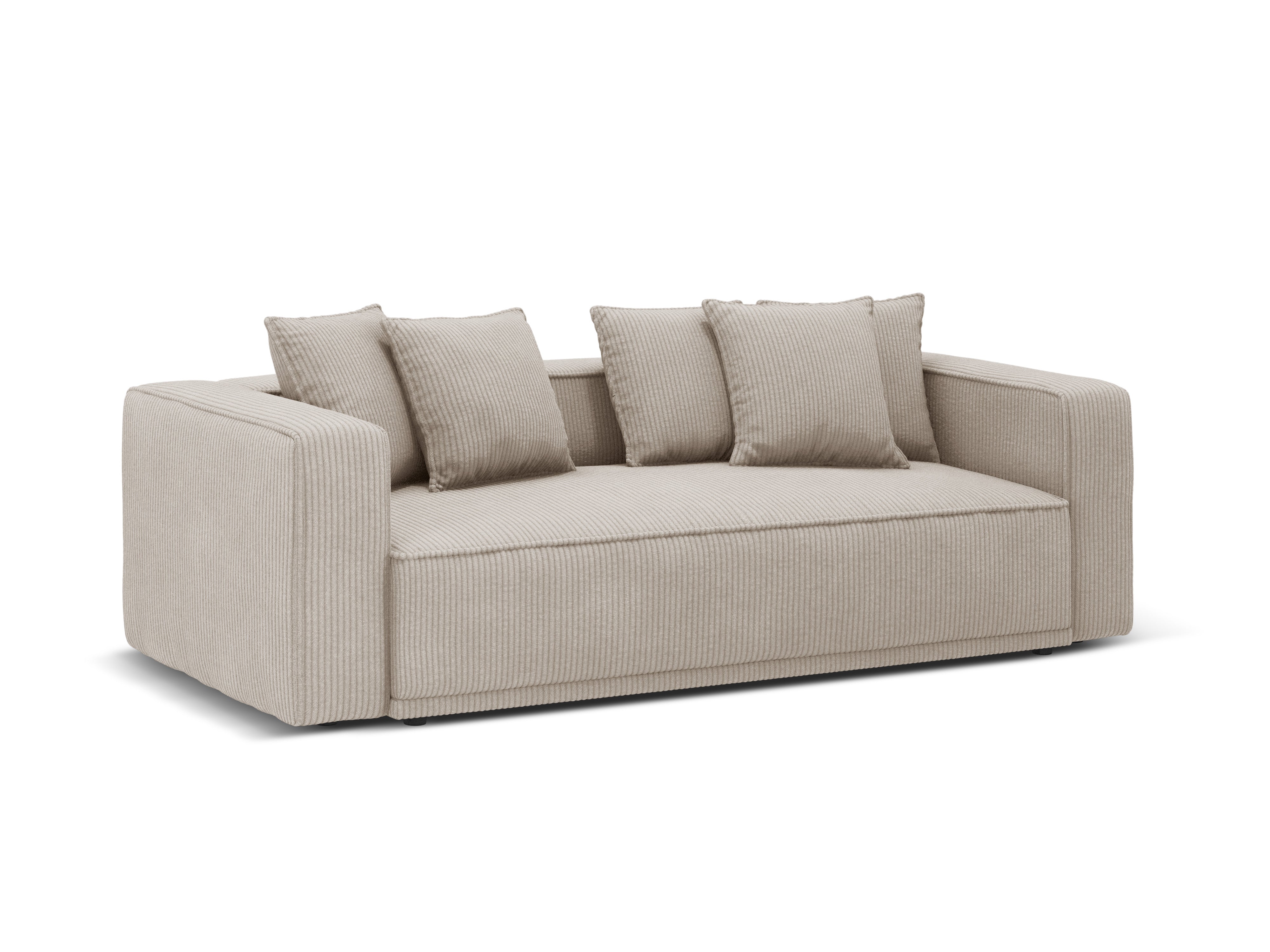 Sofa z funkcją spania RIBES beżowy sztruks