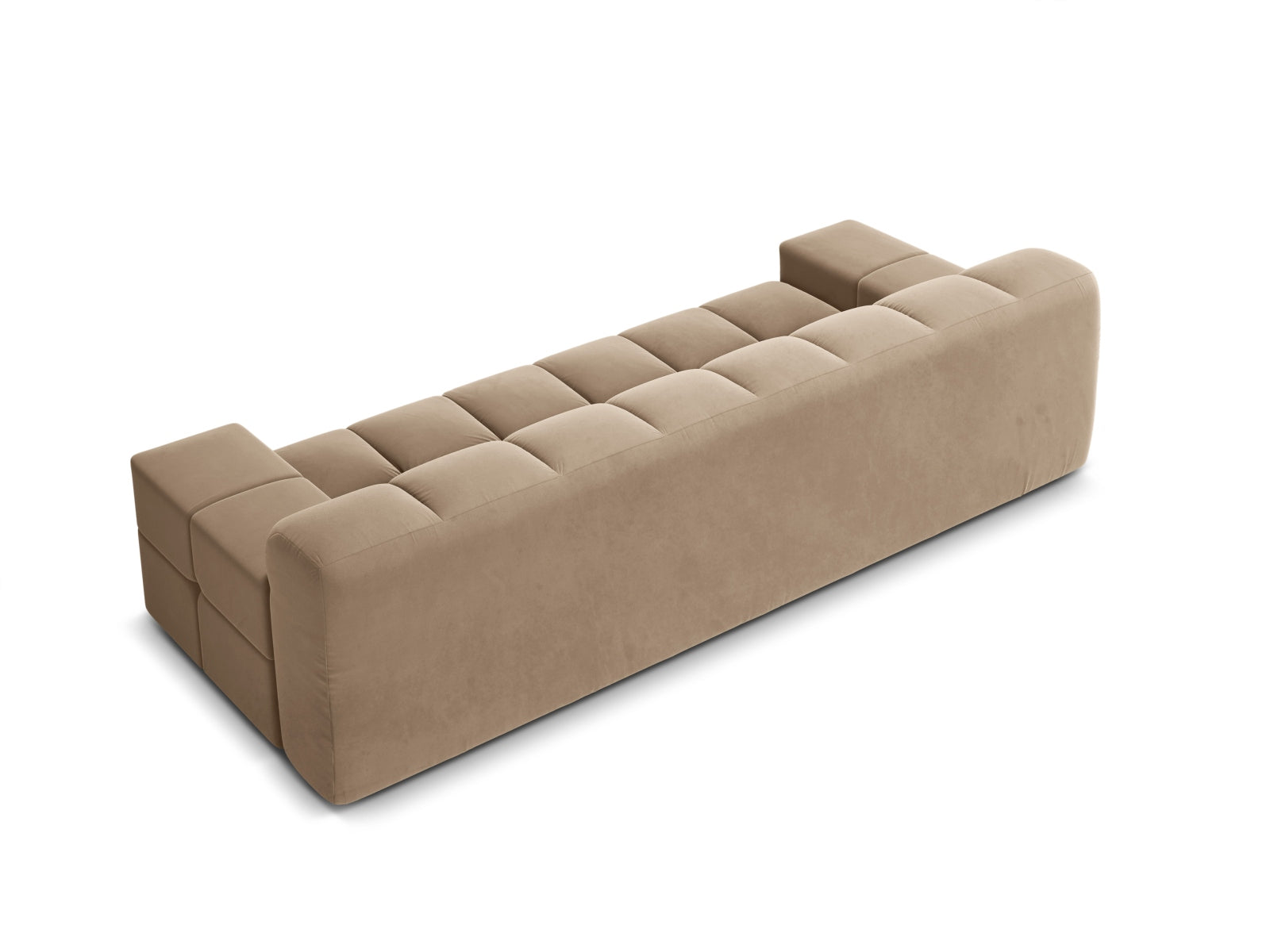 Sofa aksamitna 3-osobowa AGAVE beżowy