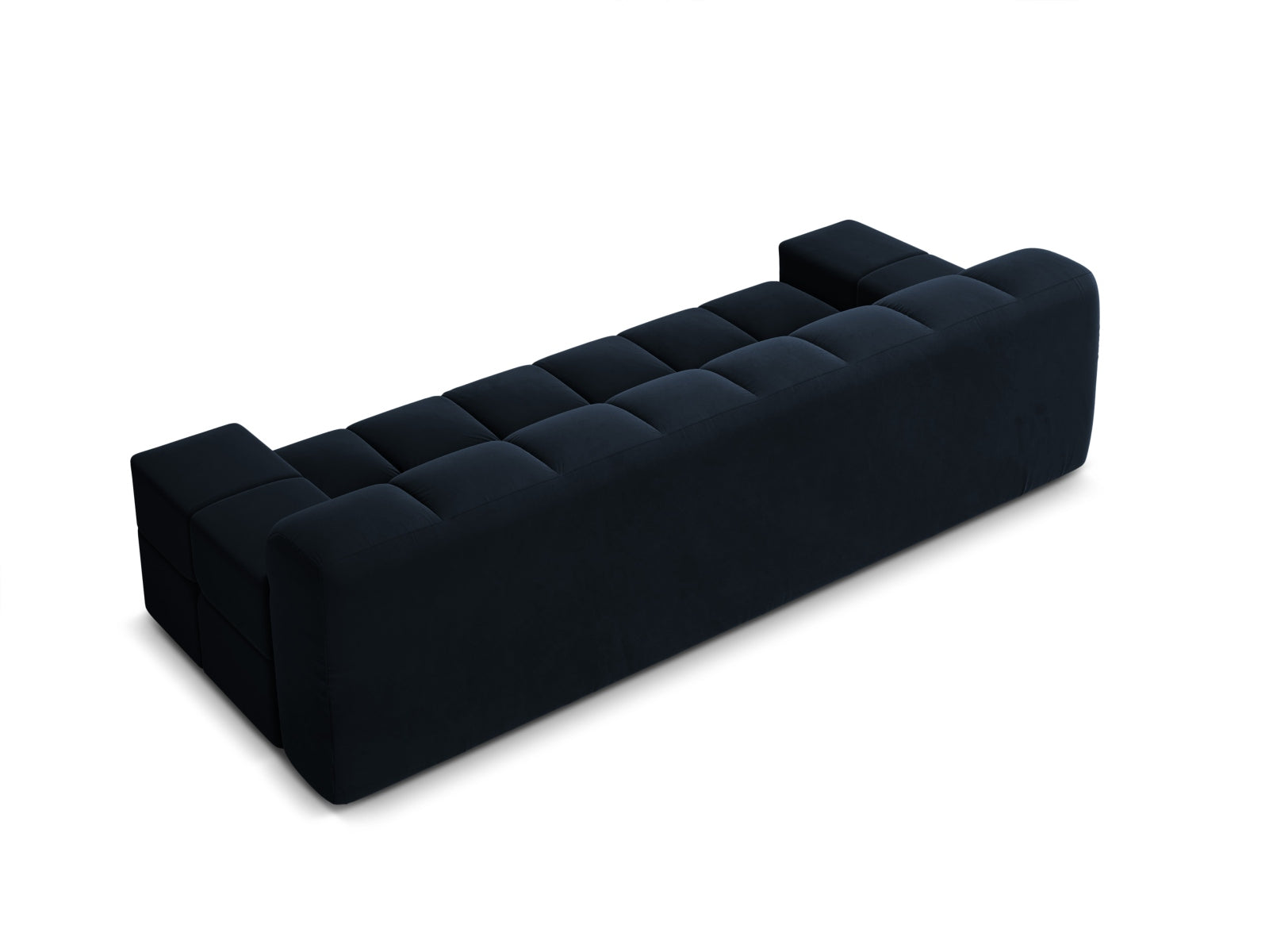 Sofa aksamitna 3-osobowa AGAVE granatowy